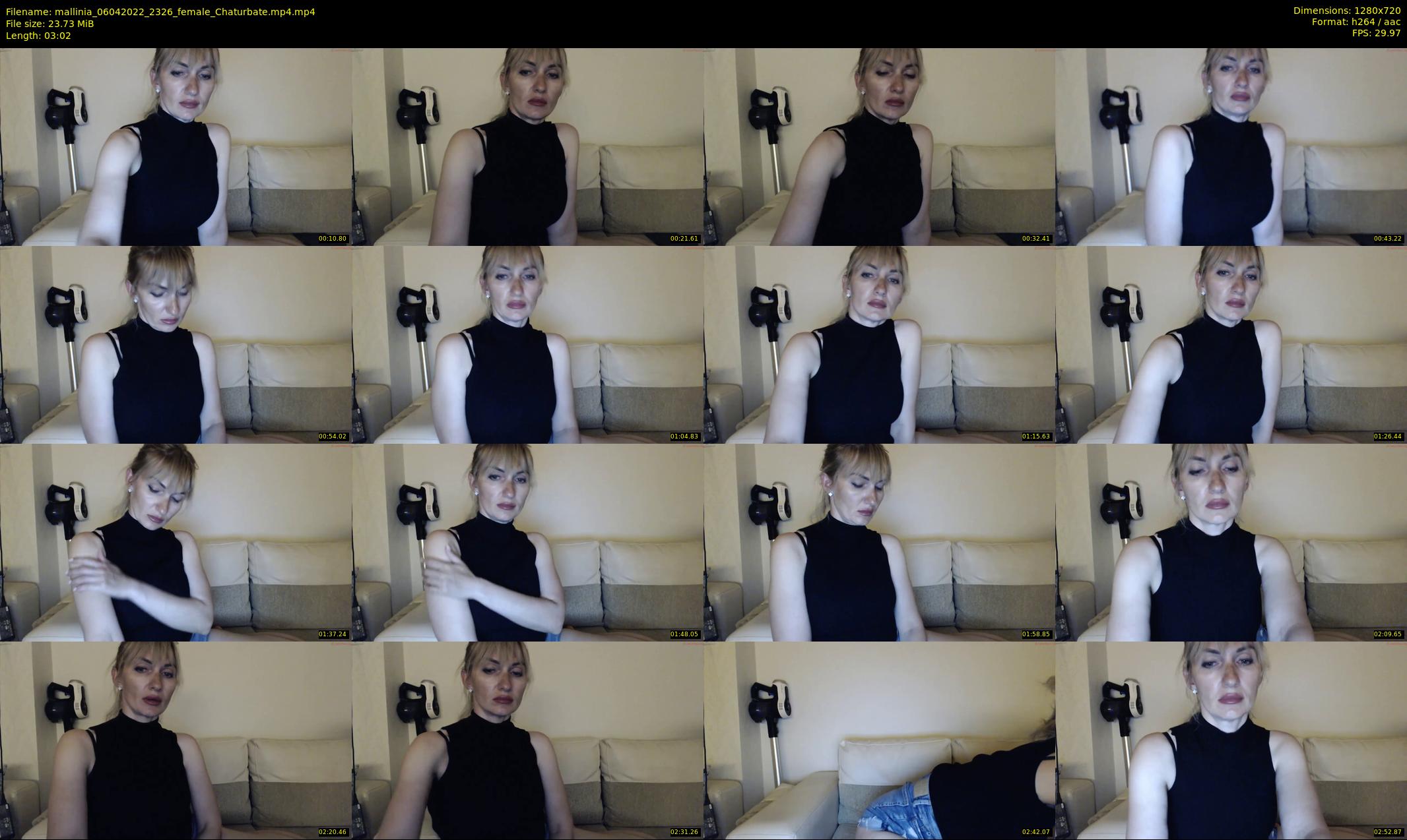 mallinia — 4 minute Chaturbate female cam show recording, 720p, Apr 6, 2022