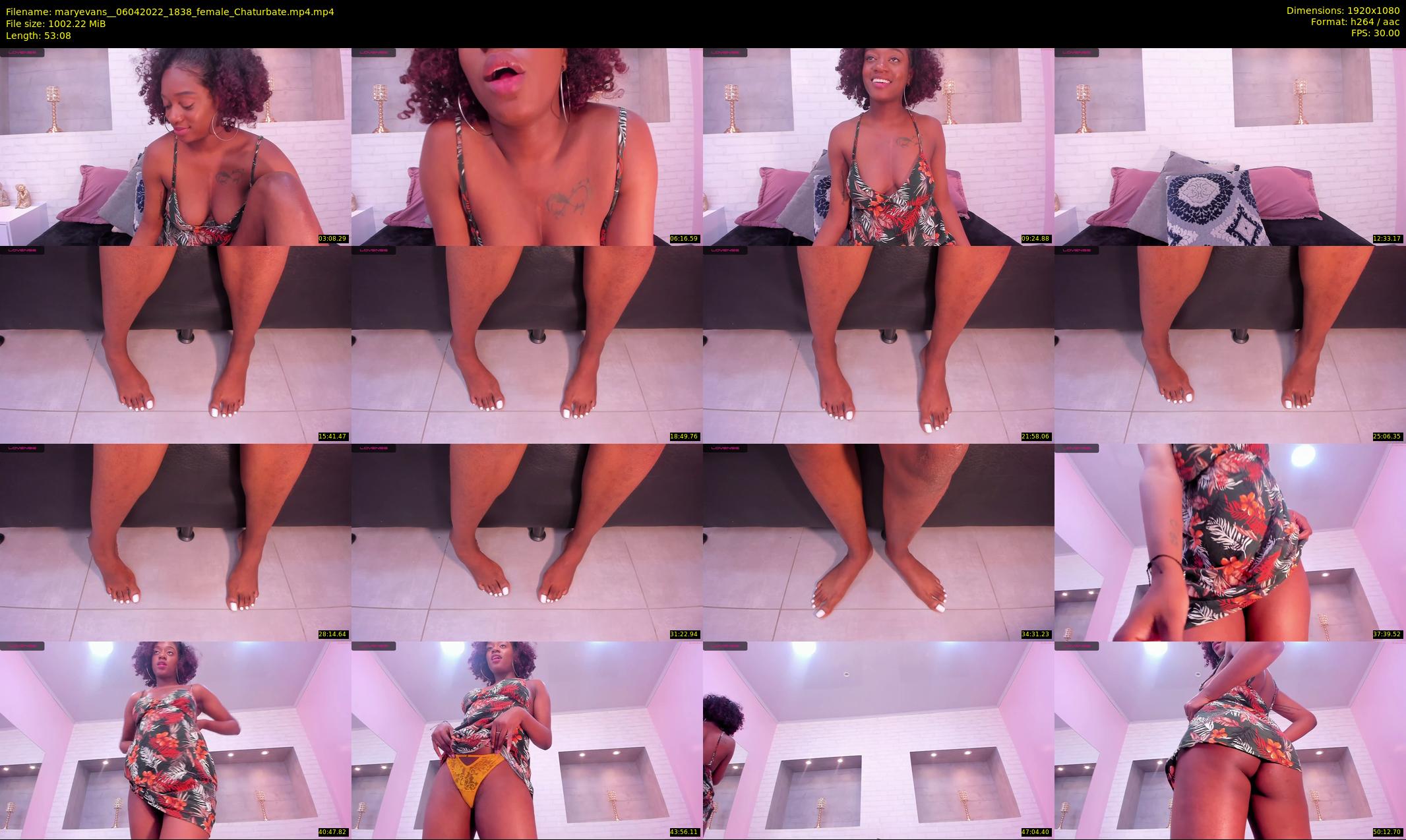 maryevans_ — 54 minute Chaturbate female cam show recording, 1080p, Apr 6, 2022