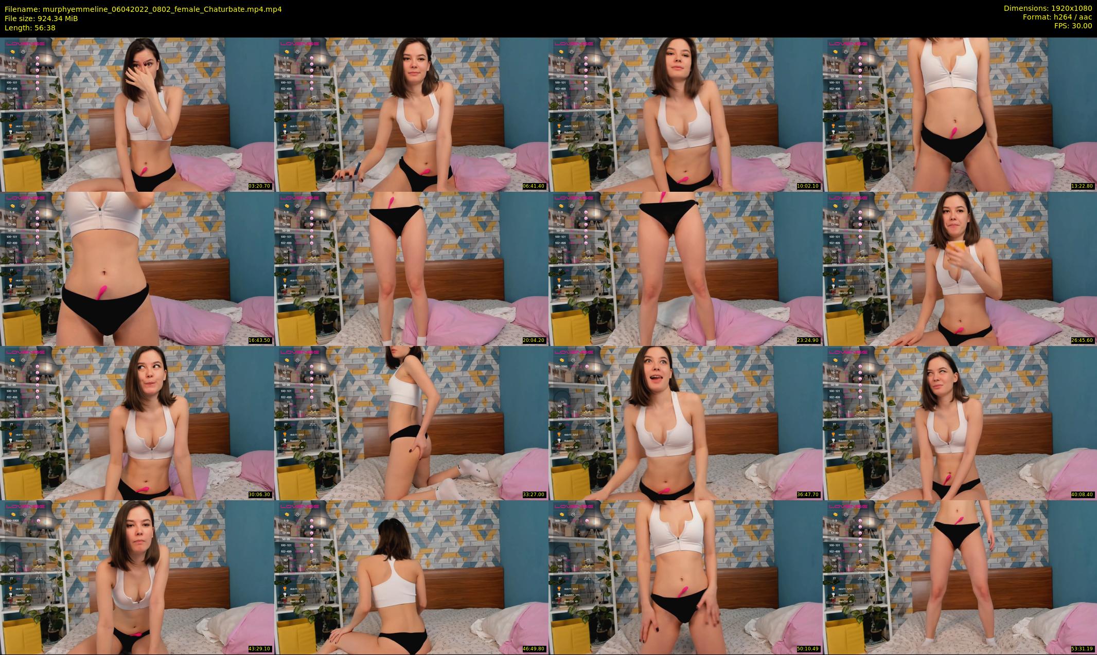 murphyemmeline — 57 minute Chaturbate female cam show recording, 1080p, Apr 6, 2022