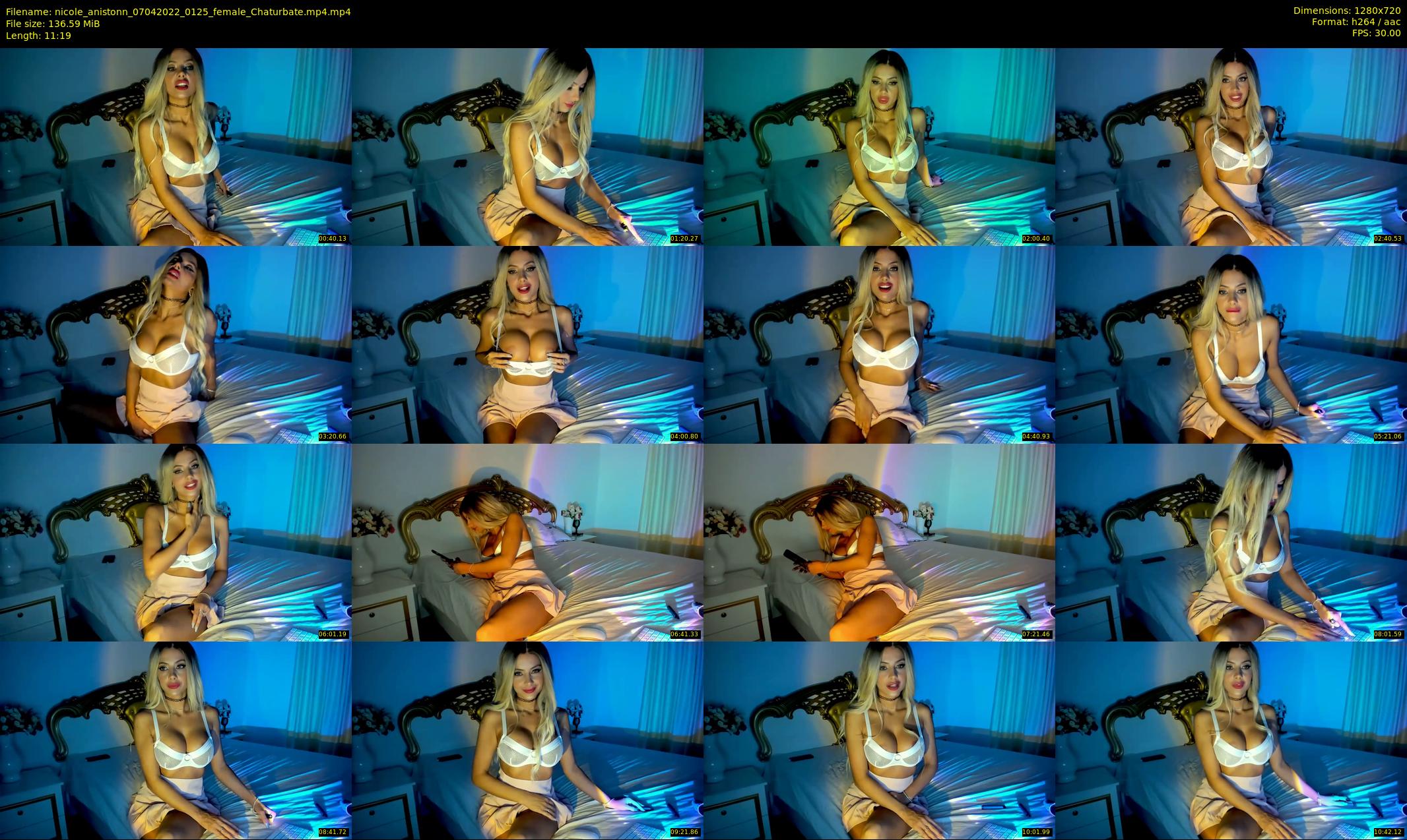 nicole_anistonn — 12 minute Chaturbate female cam show recording, 720p, Apr 7, 2022