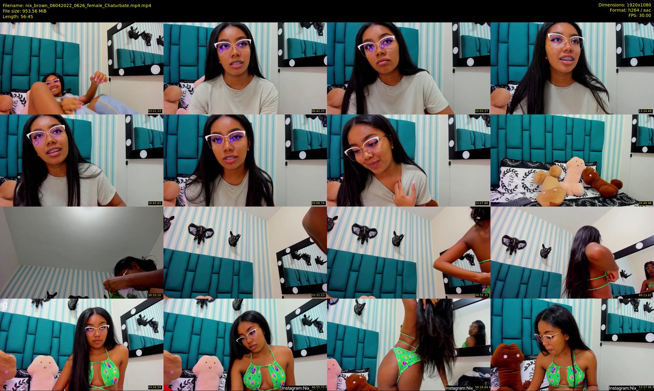 nix_brown — 57 minute Chaturbate female cam show recording, 1080p, Apr 6, 2022