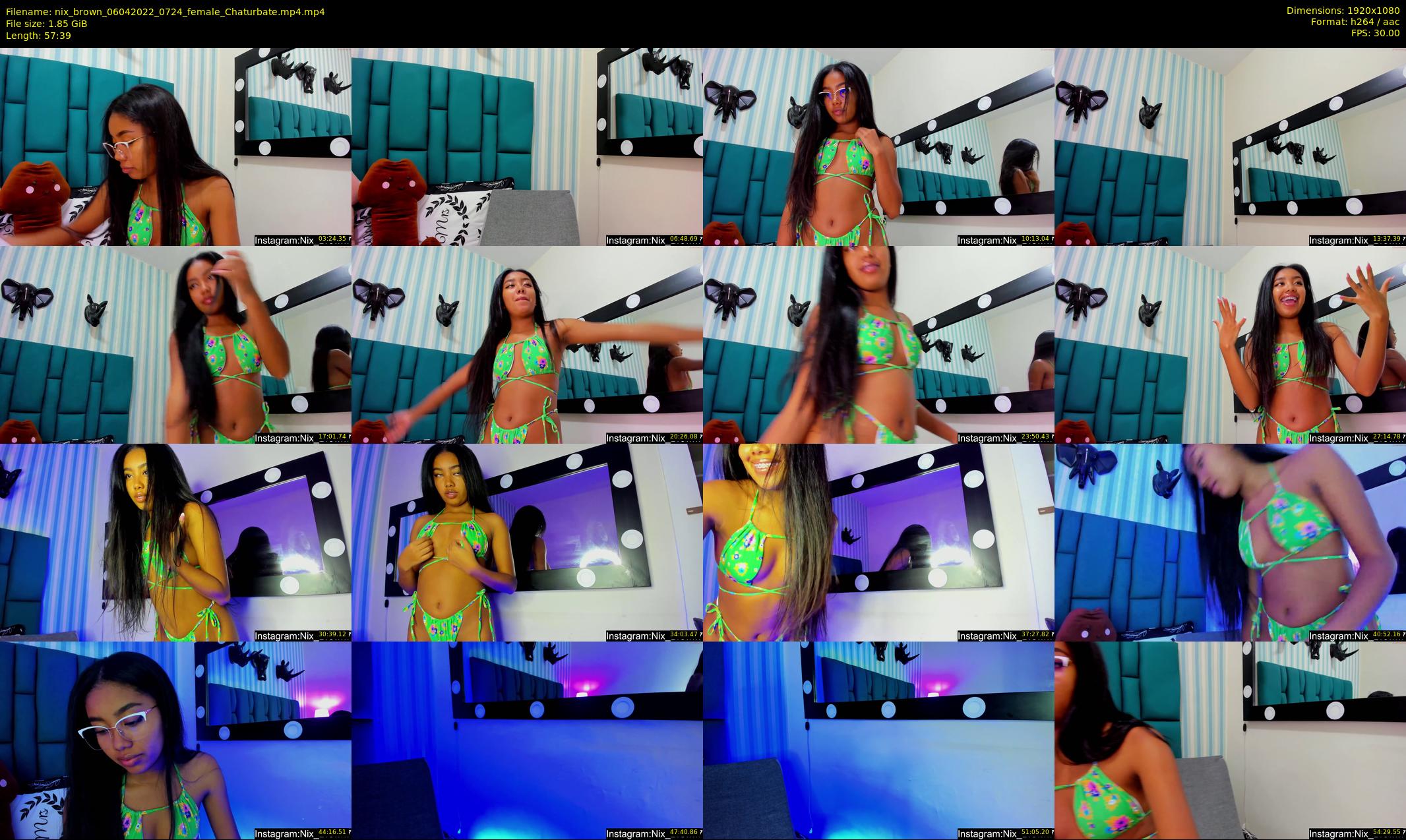 nix_brown — 58 minute Chaturbate female cam show recording, 1080p, Apr 6, 2022