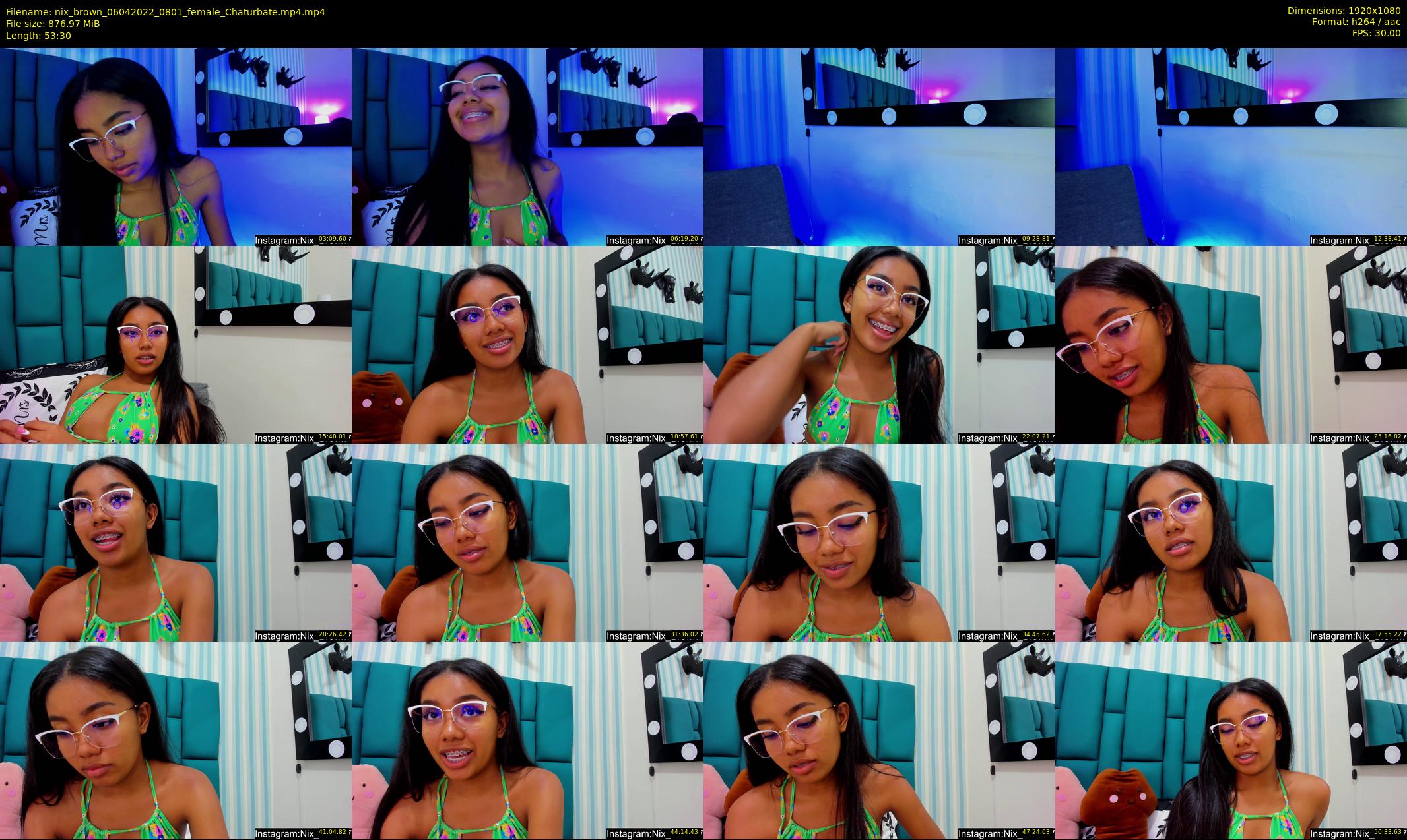 nix_brown — 54 minute Chaturbate female cam show recording, 1080p, Apr 6, 2022
