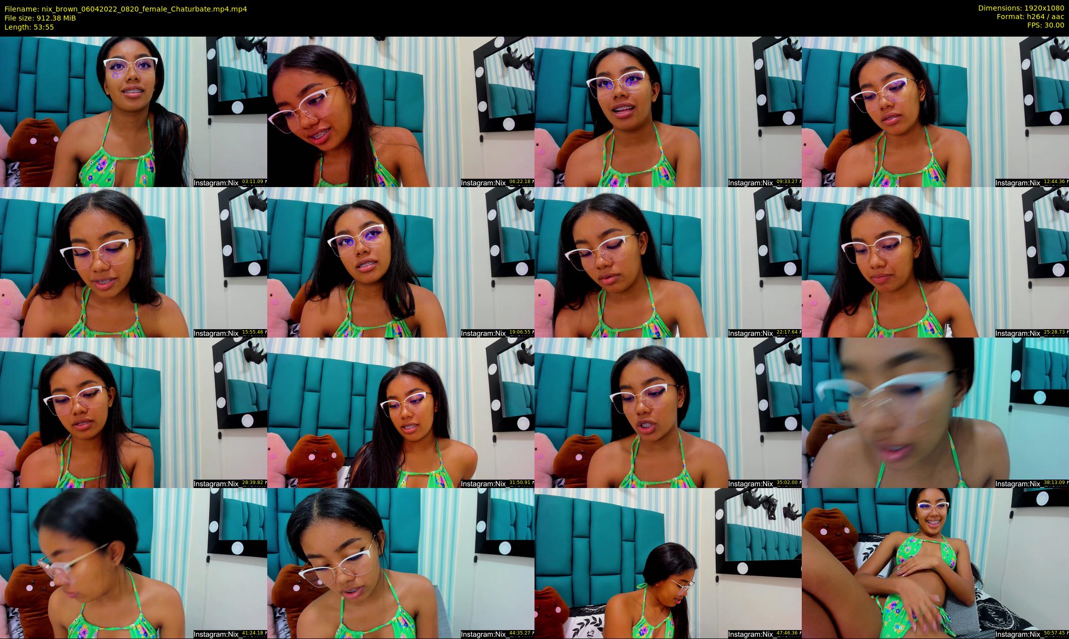 nix_brown — 54 minute Chaturbate female cam show recording, 1080p, Apr 6, 2022