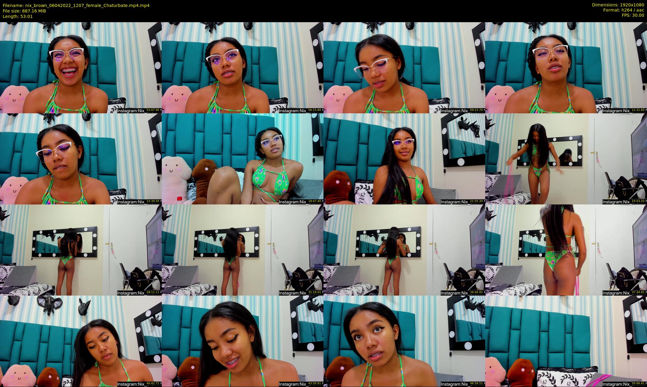 nix_brown — 54 minute Chaturbate female cam show recording, 1080p, Apr 6, 2022