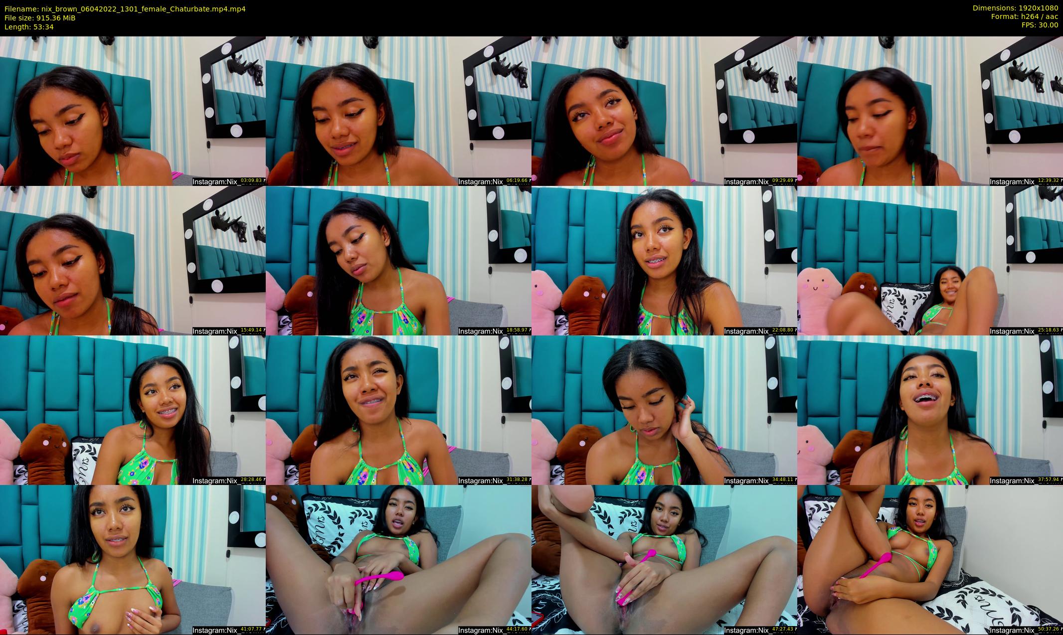 nix_brown — 54 minute Chaturbate female cam show recording, 1080p, Apr 6, 2022