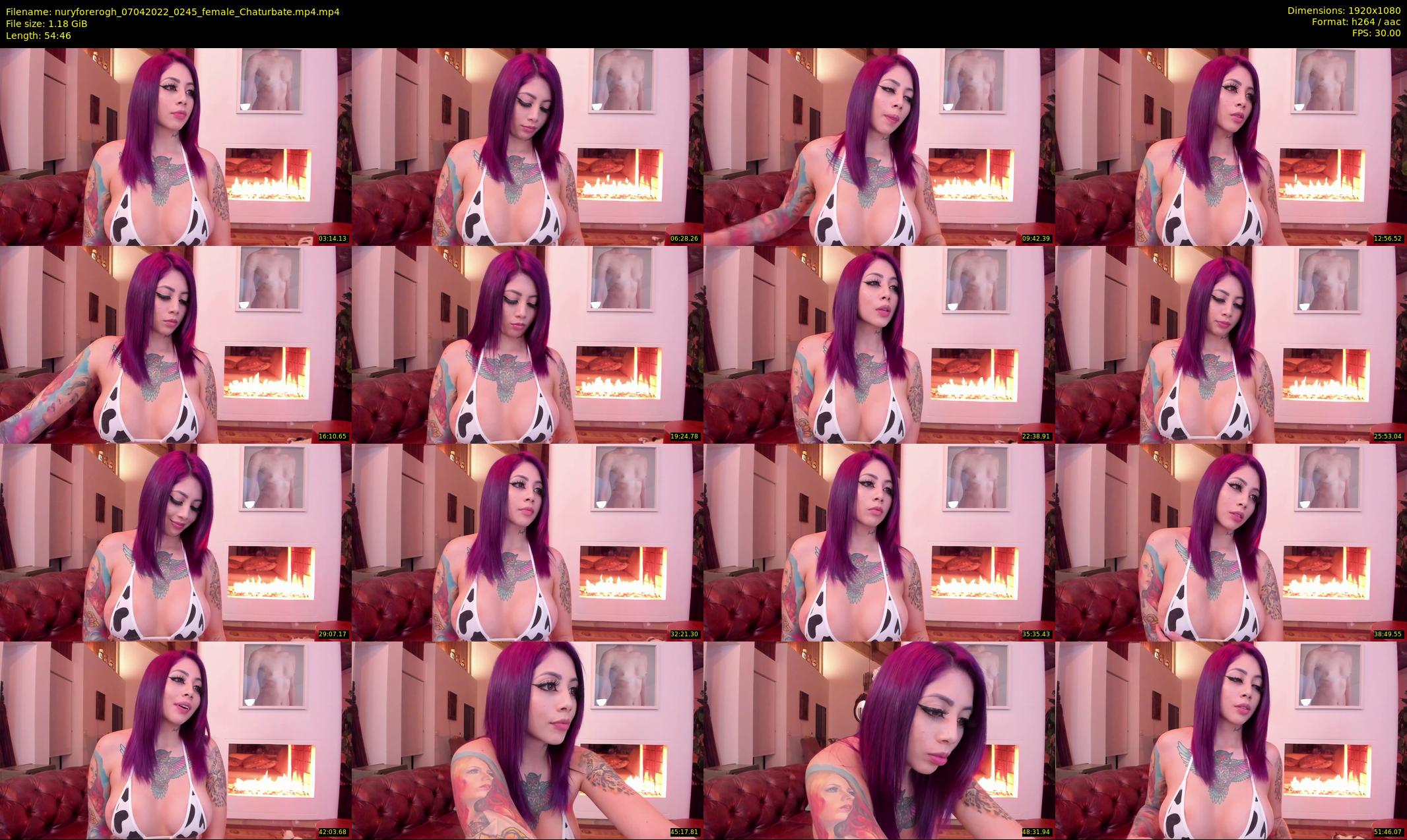 nuryforerogh — 55 minute Chaturbate female cam show recording, 1080p, Apr 7, 2022