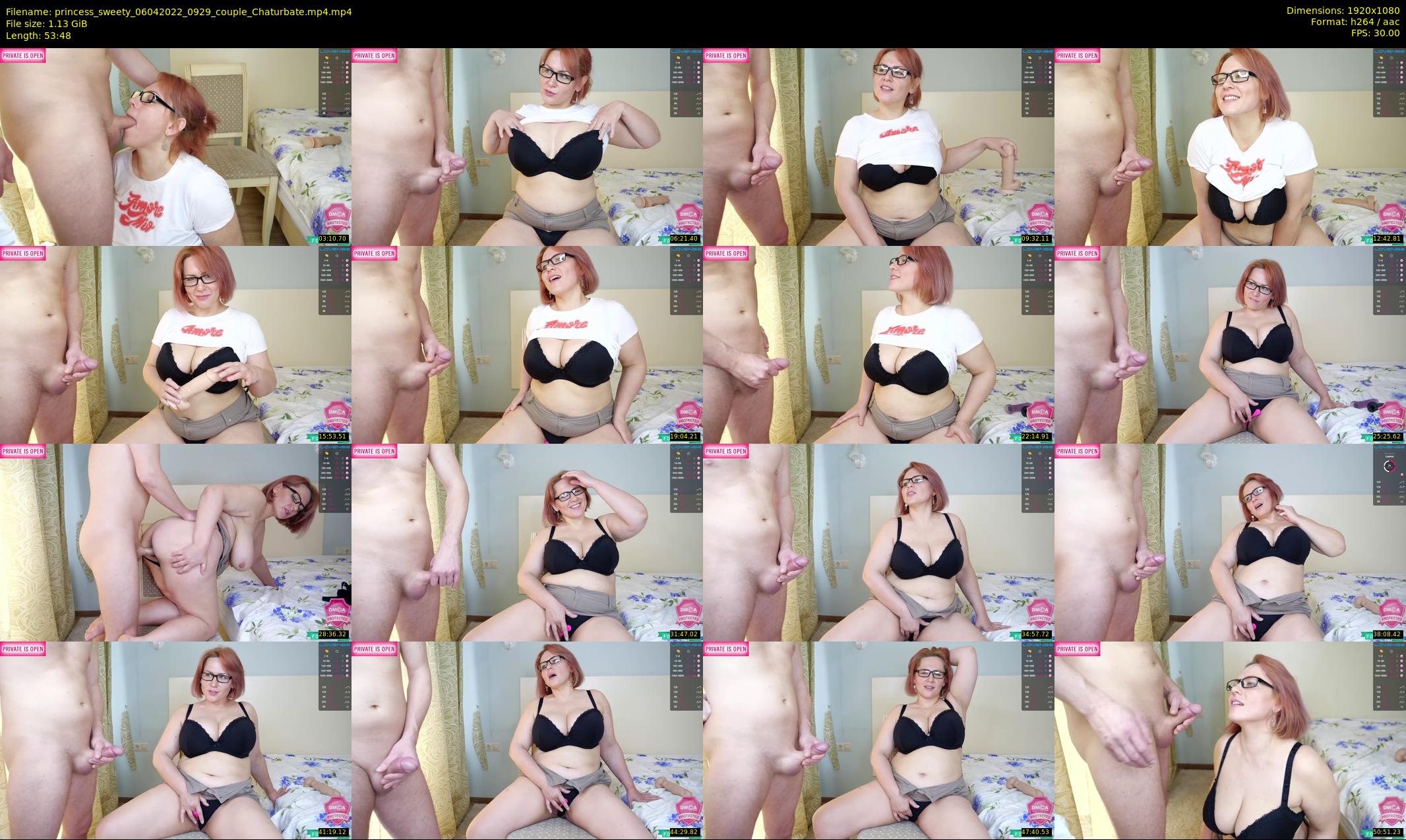 princess_sweety — 54 minute Chaturbate couple cam show recording, 1080p, Apr 6, 2022