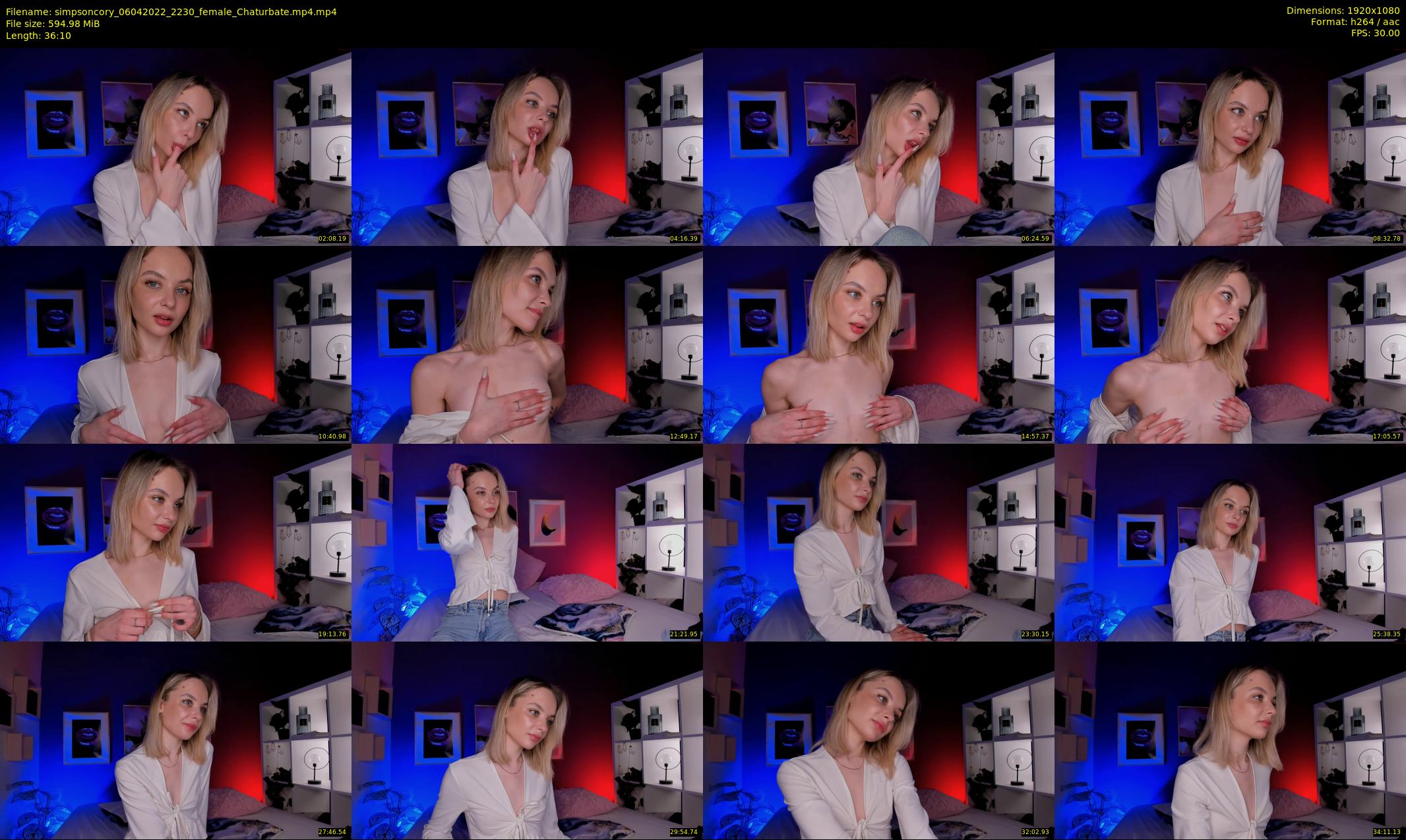 simpsoncory — 37 minute Chaturbate female cam show recording, 1080p, Apr 6, 2022