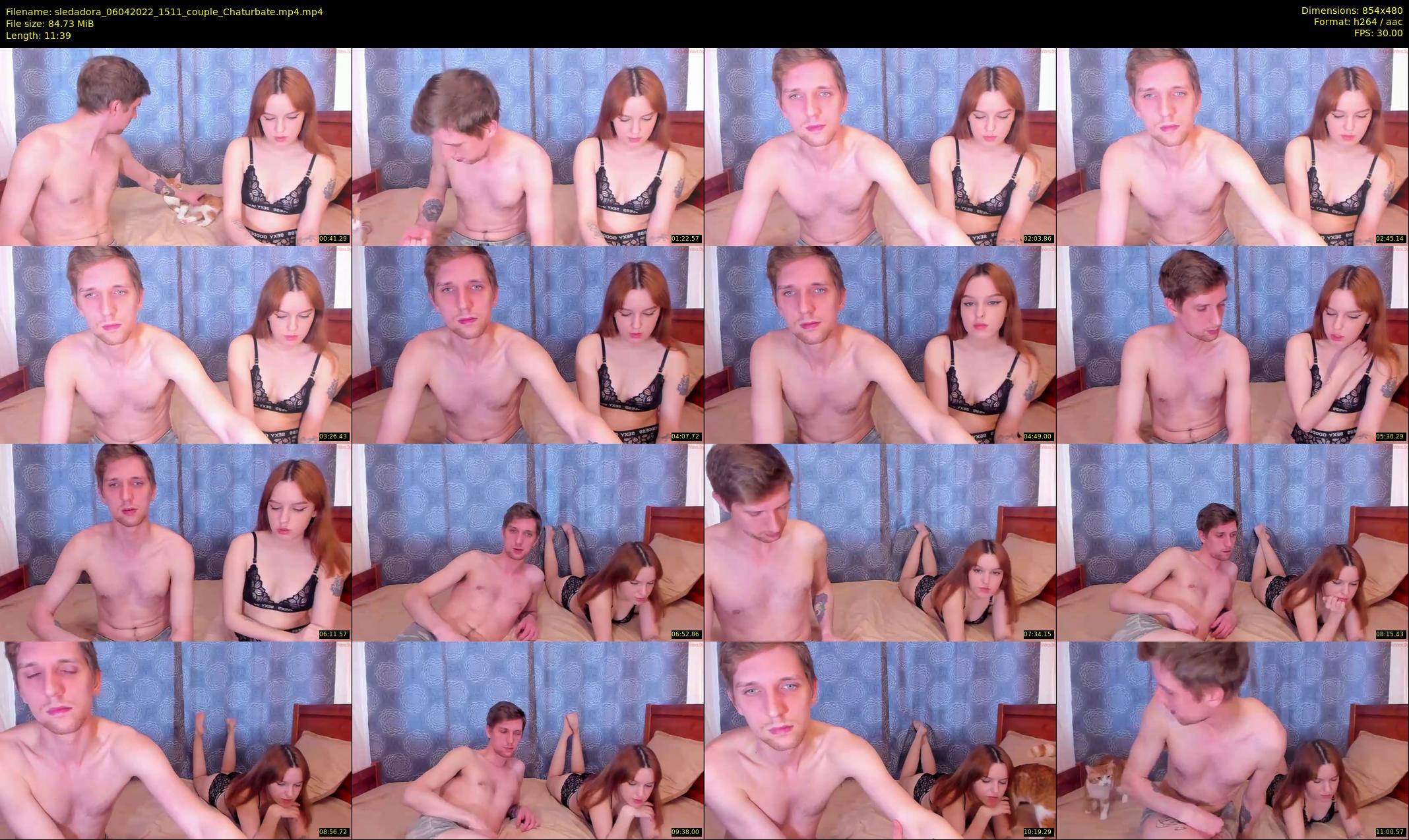 sledadora — 12 minute Chaturbate couple cam show recording, 480p, Apr 6, 2022