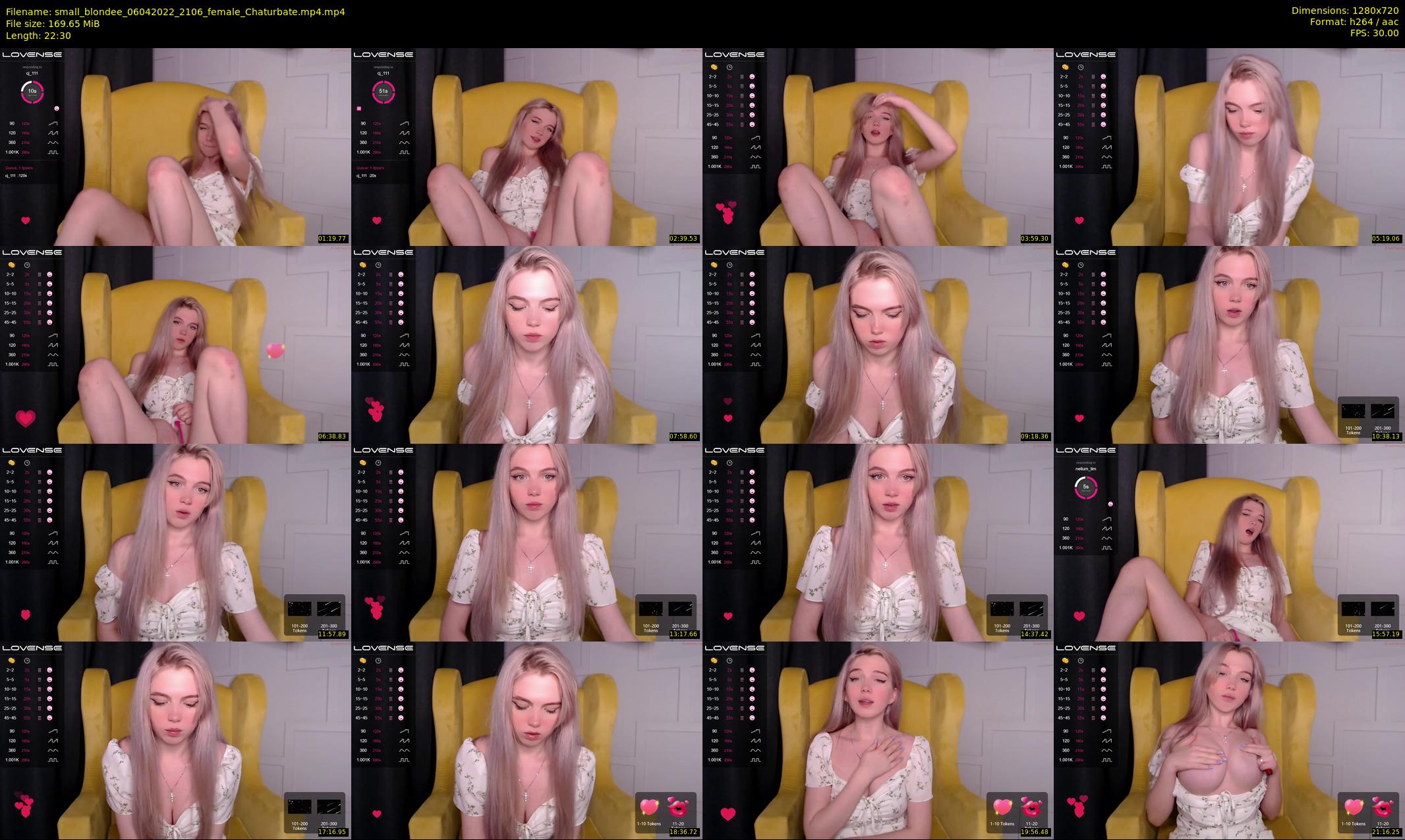 small_blondee — 23 minute Chaturbate female cam show recording, 720p, Apr 6, 2022