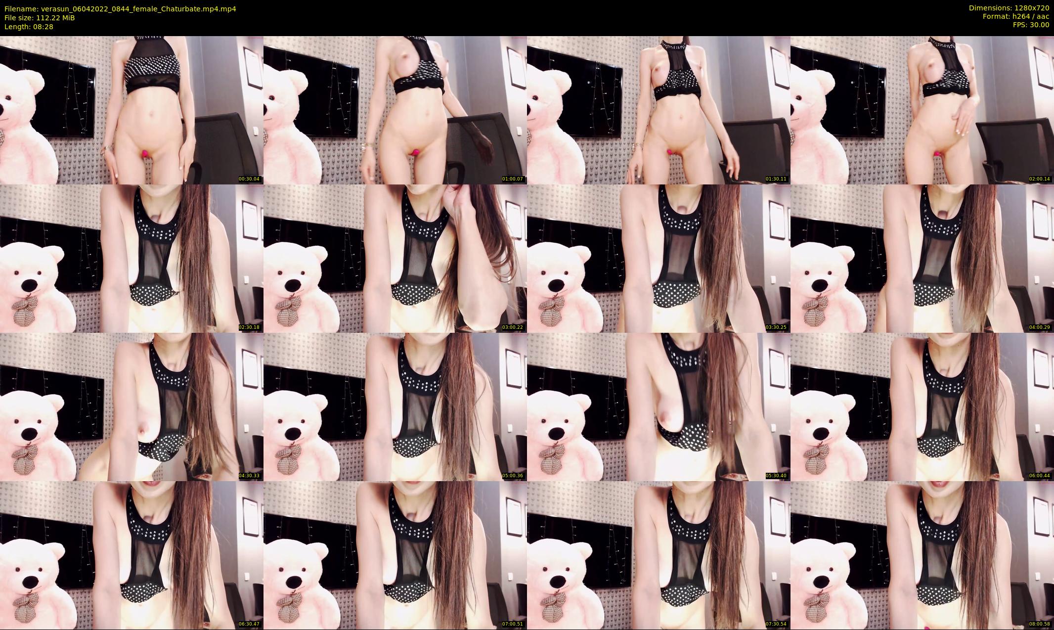 verasun — 9 minute Chaturbate female cam show recording, 720p, Apr 6, 2022
