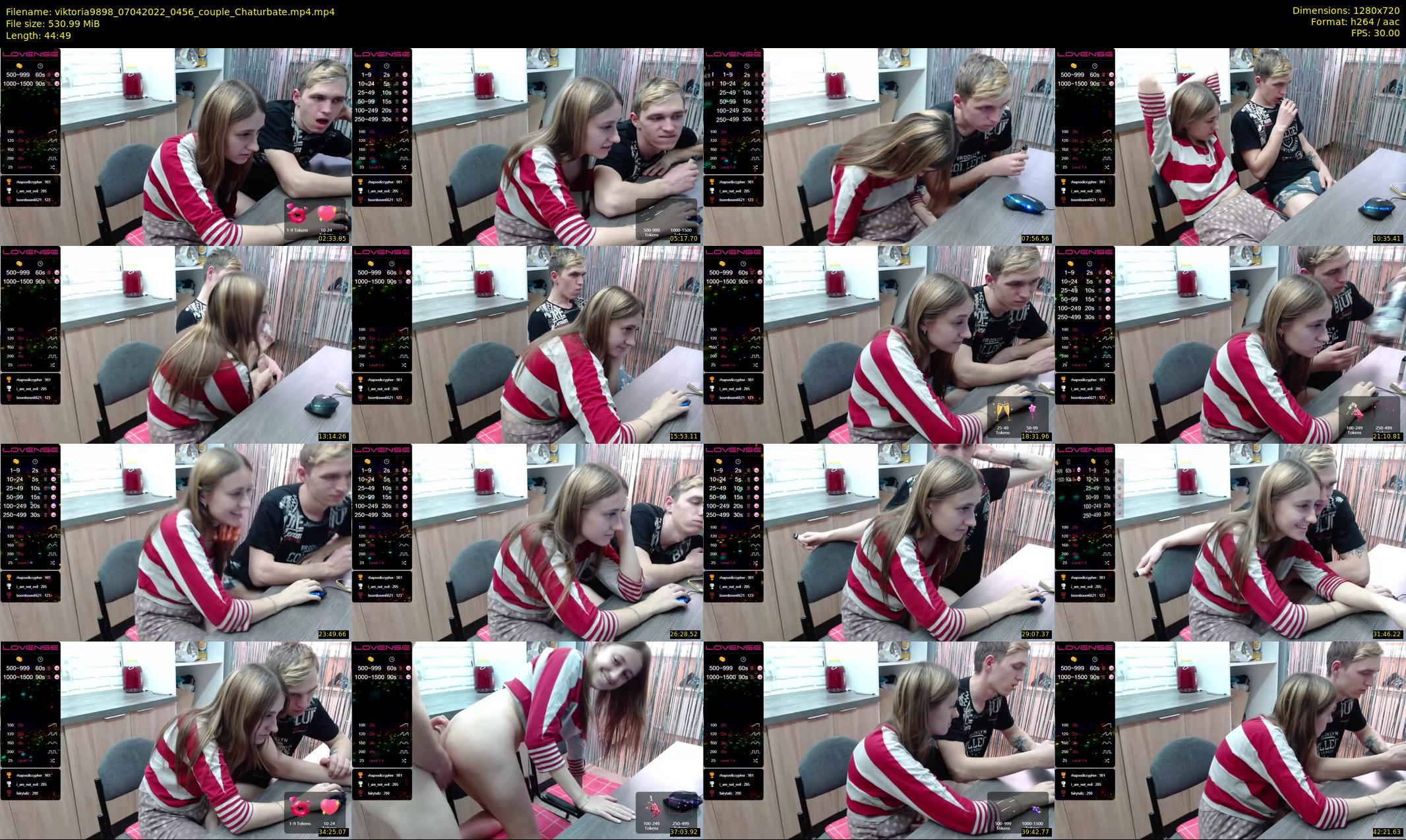 viktoria9898 — 45 minute Chaturbate couple cam show recording, 720p, Apr 7, 2022