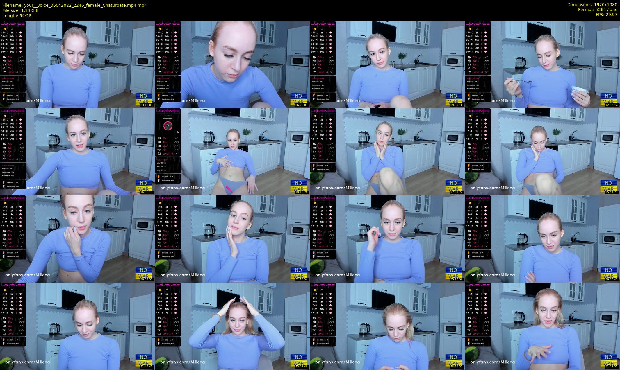your__voice — 55 minute Chaturbate female cam show recording, 1080p, Apr 6, 2022