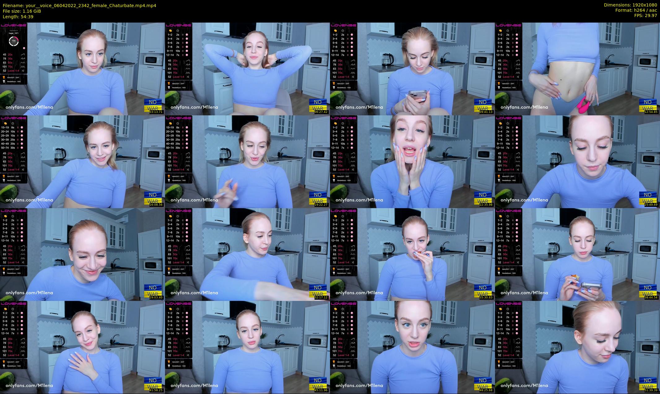 your__voice — 55 minute Chaturbate female cam show recording, 1080p, Apr 6, 2022