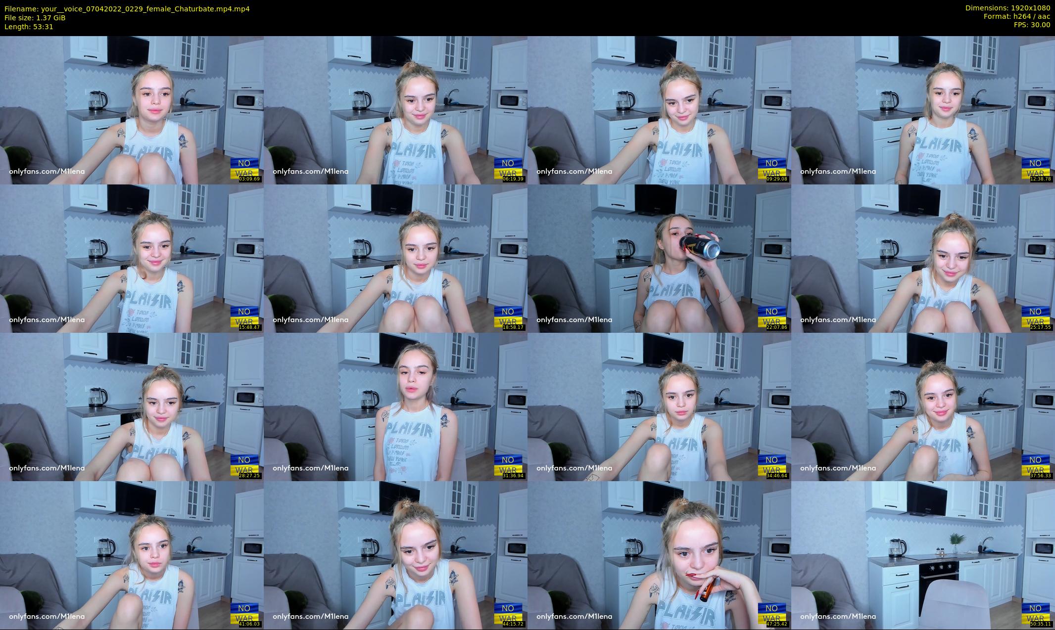 your__voice — 54 minute Chaturbate female cam show recording, 1080p, Apr 7, 2022