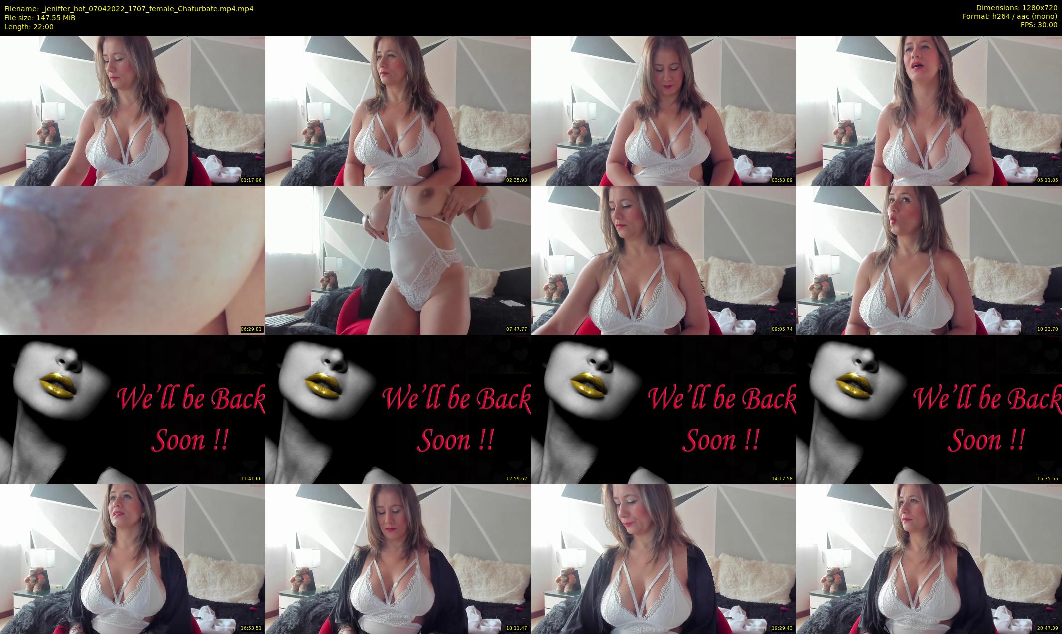 _jeniffer_hot — 22 minute Chaturbate female cam show recording, 720p, Apr 7, 2022