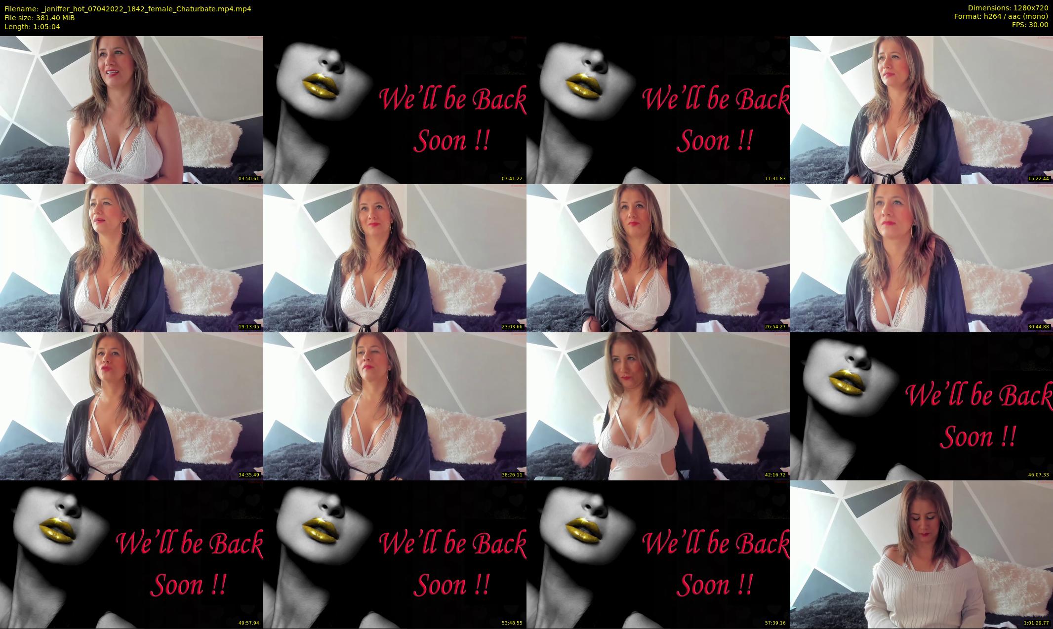 _jeniffer_hot — 66 minute Chaturbate female cam show recording, 720p, Apr 7, 2022