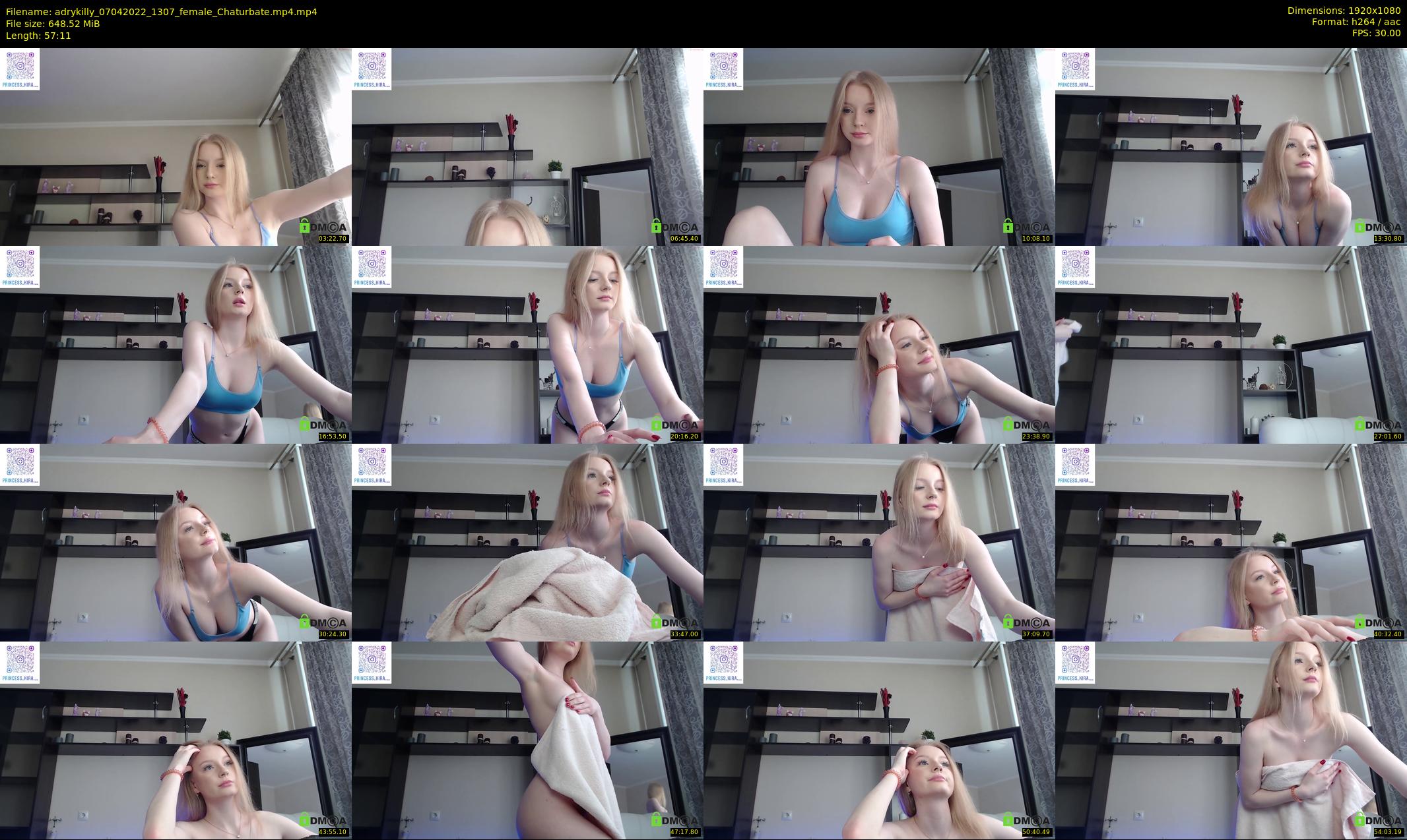 adrykilly — 58 minute Chaturbate female cam show recording, 1080p, Apr 7, 2022