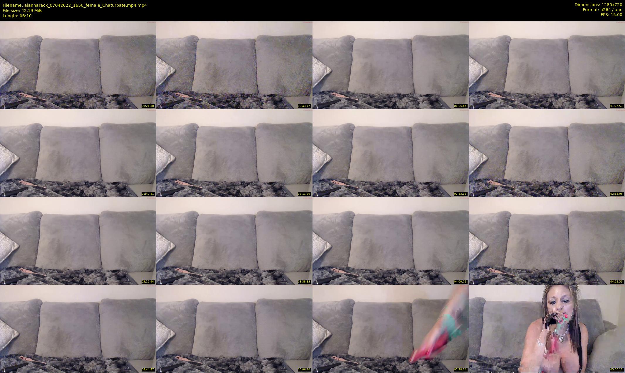 alannarack — 7 minute Chaturbate female cam show recording, 720p, Apr 7, 2022