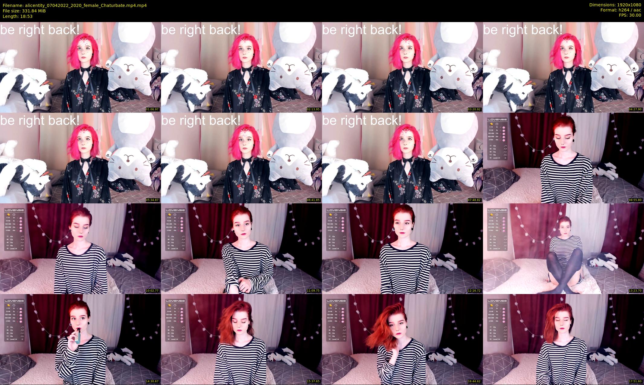 alicentity — 19 minute Chaturbate female cam show recording, 1080p, Apr 7, 2022