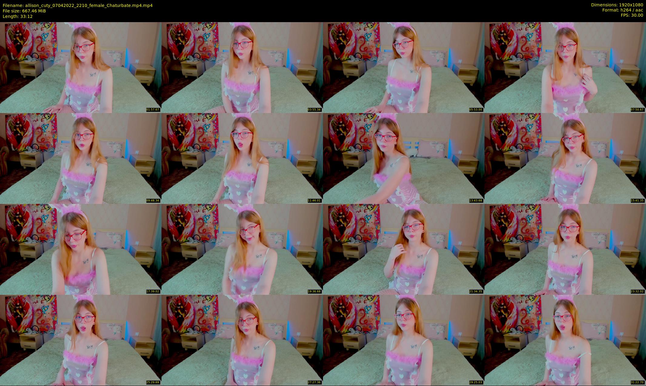 allison_cuty — 34 minute Chaturbate female cam show recording, 1080p, Apr 7, 2022