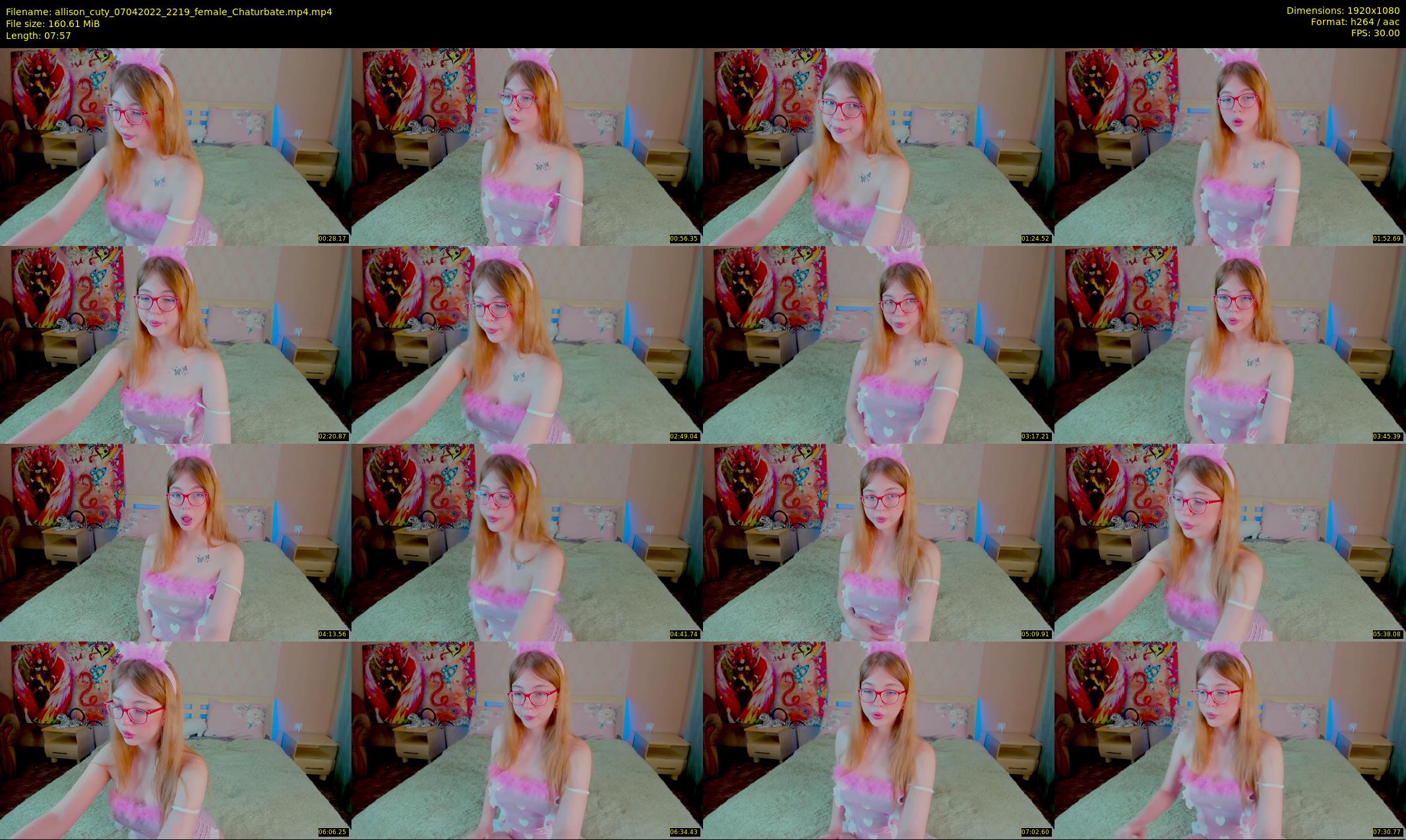 allison_cuty — 8 minute Chaturbate female cam show recording, 1080p, Apr 7, 2022