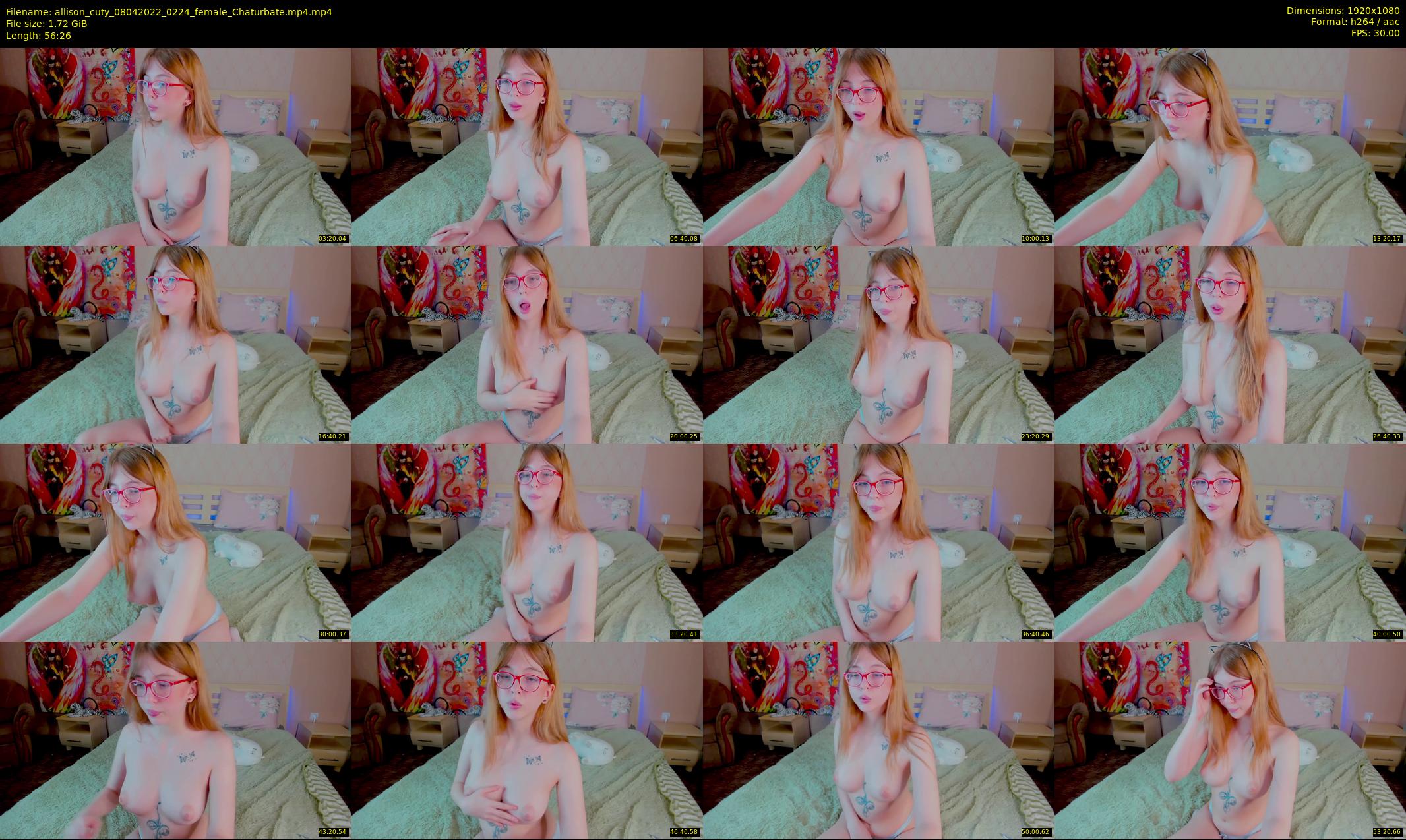allison_cuty — 57 minute Chaturbate female cam show recording, 1080p, Apr 8, 2022