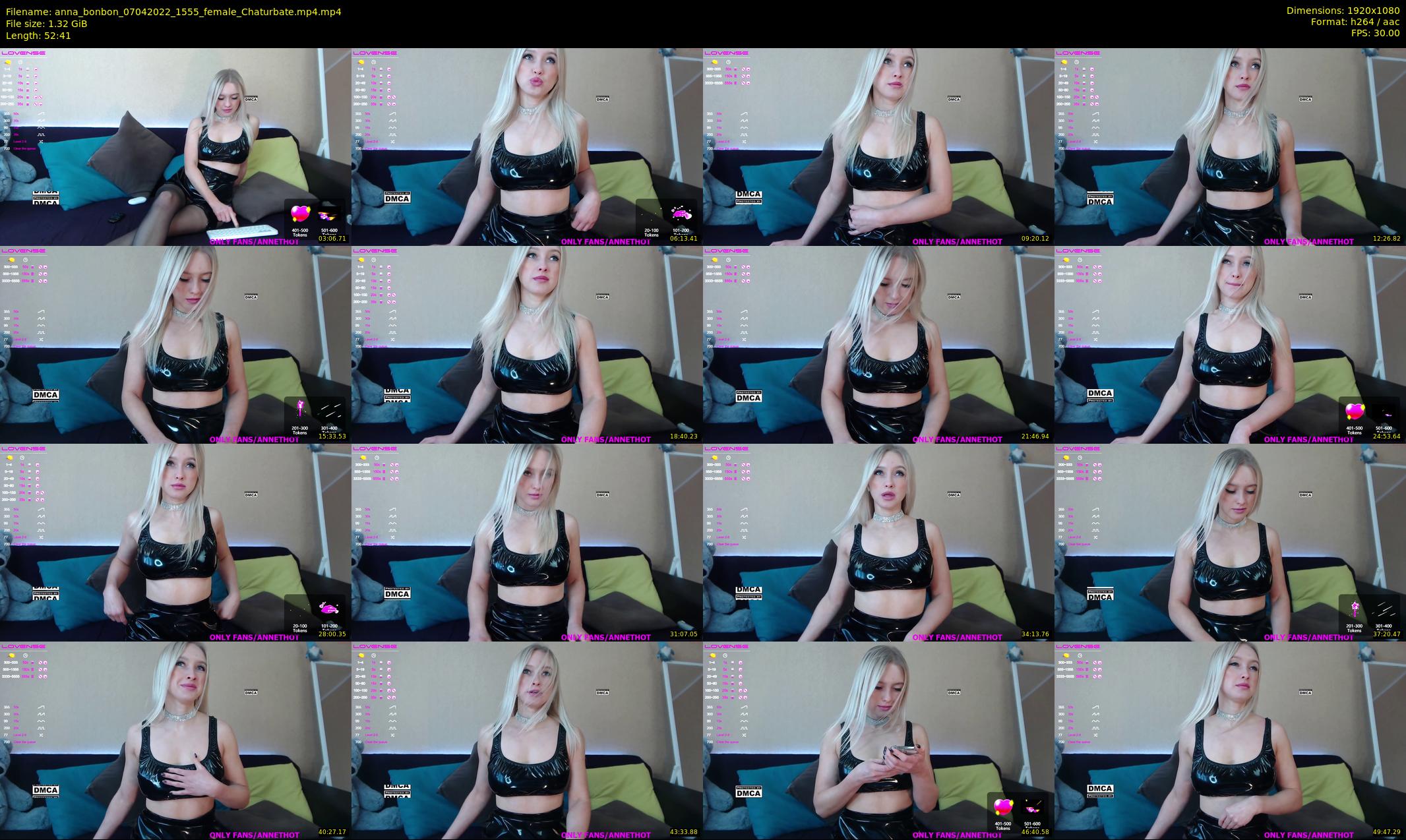 anna_bonbon — 53 minute Chaturbate female cam show recording, 1080p, Apr 7, 2022