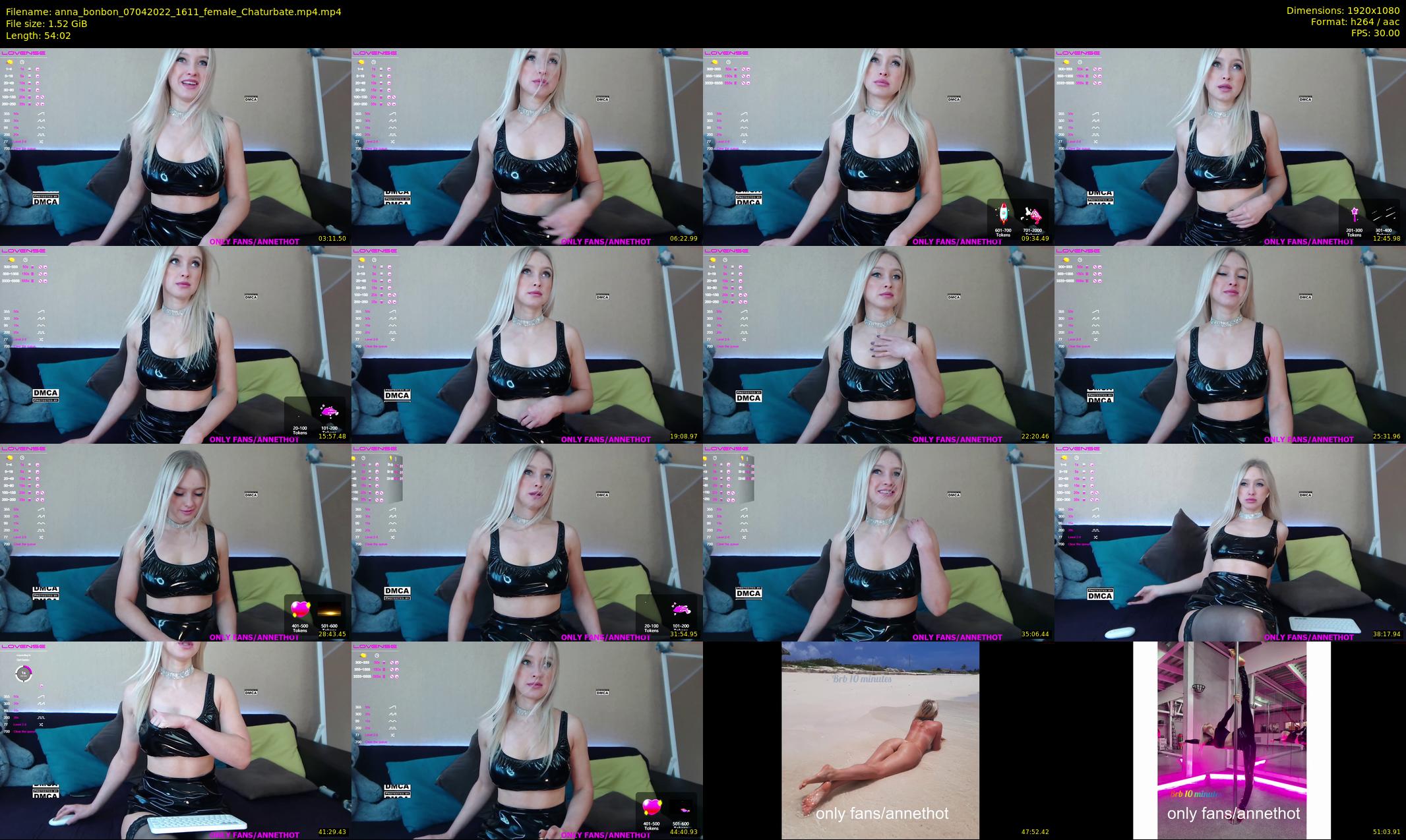 anna_bonbon — 55 minute Chaturbate female cam show recording, 1080p, Apr 7, 2022