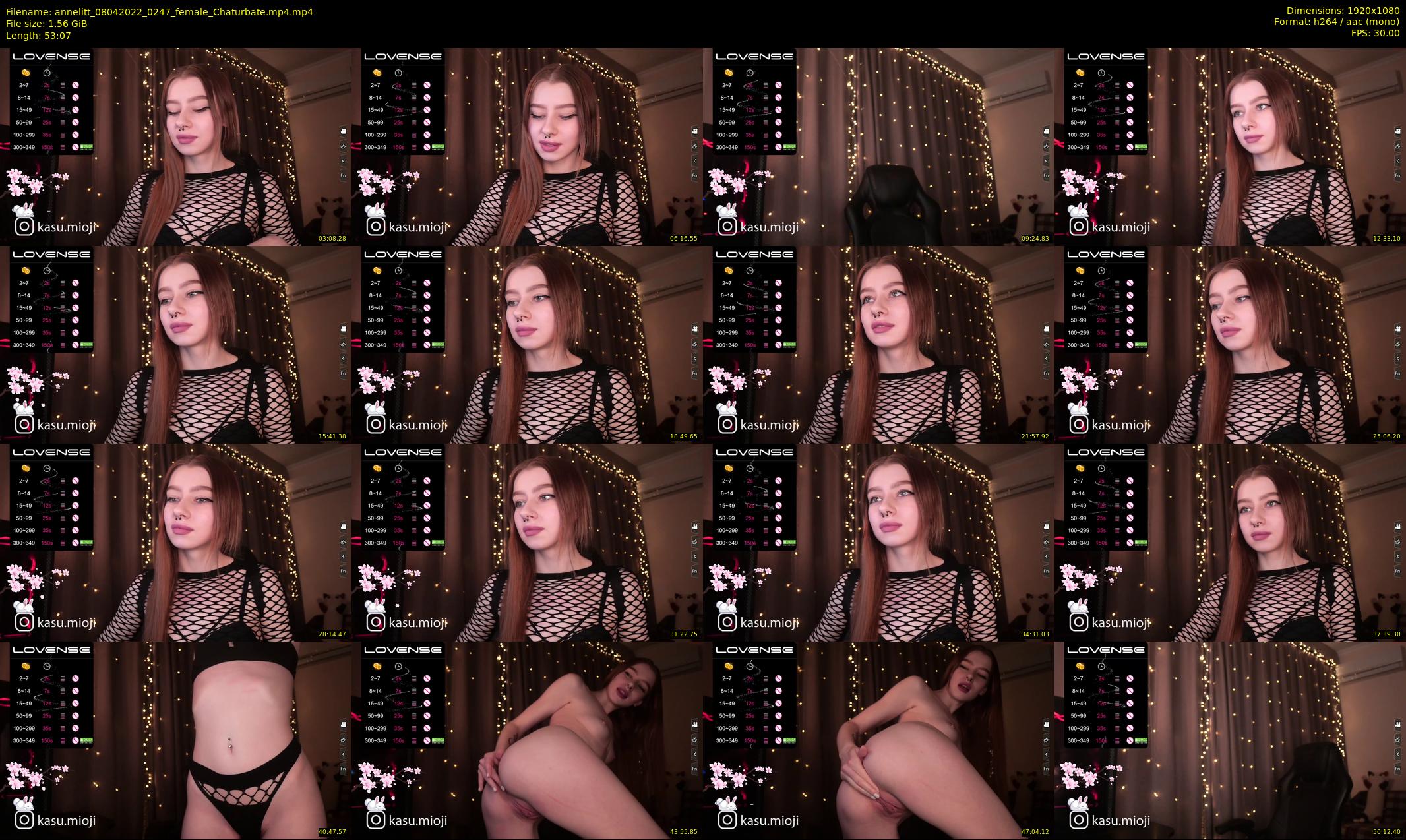 annelitt — 54 minute Chaturbate female cam show recording, 1080p, Apr 8, 2022