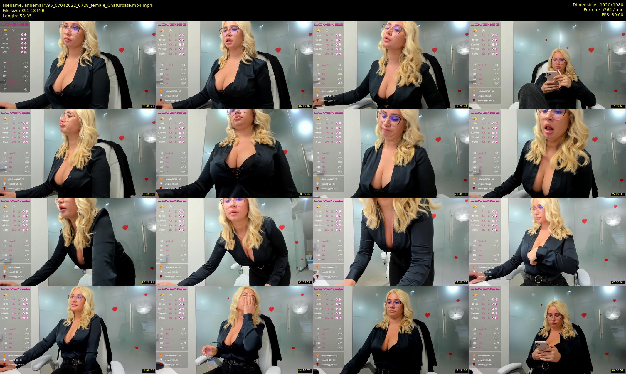 annemarry96 — 54 minute Chaturbate female cam show recording, 1080p, Apr 7, 2022
