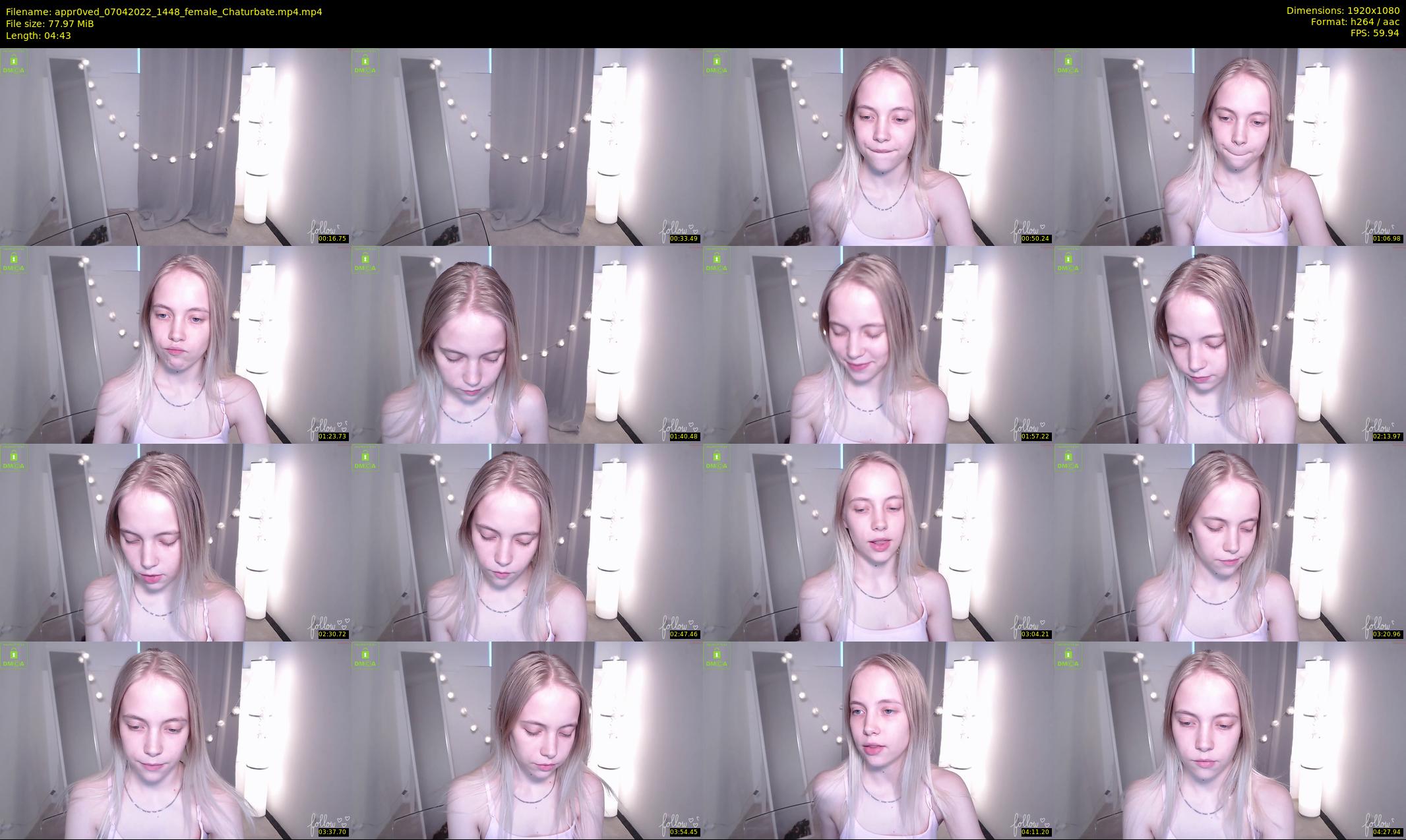 appr0ved — 5 minute Chaturbate female cam show recording, 1080p, Apr 7, 2022