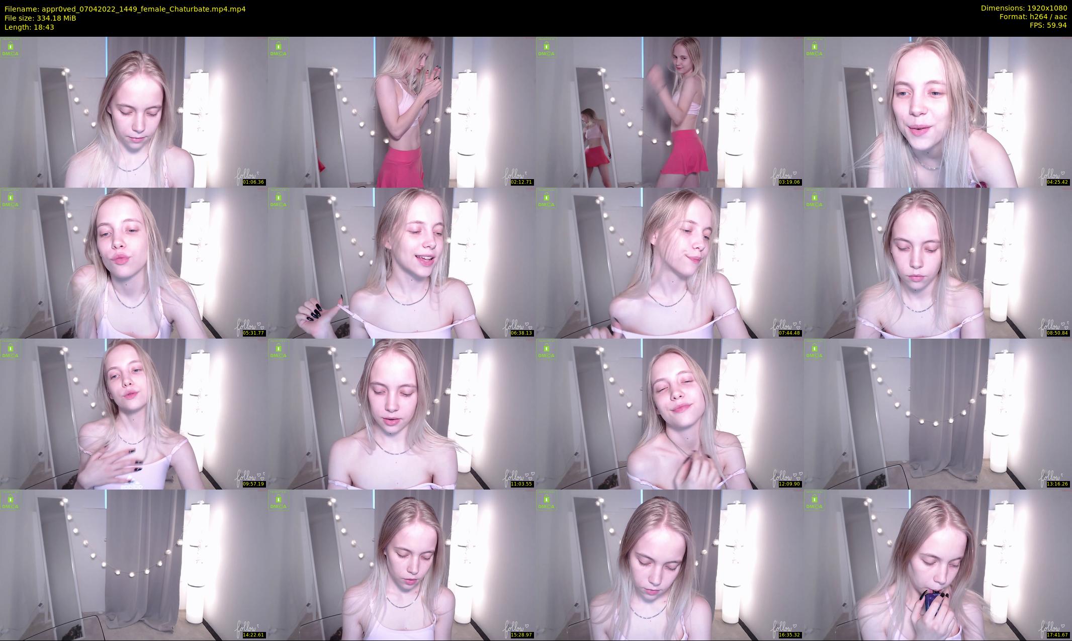 appr0ved — 19 minute Chaturbate female cam show recording, 1080p, Apr 7, 2022
