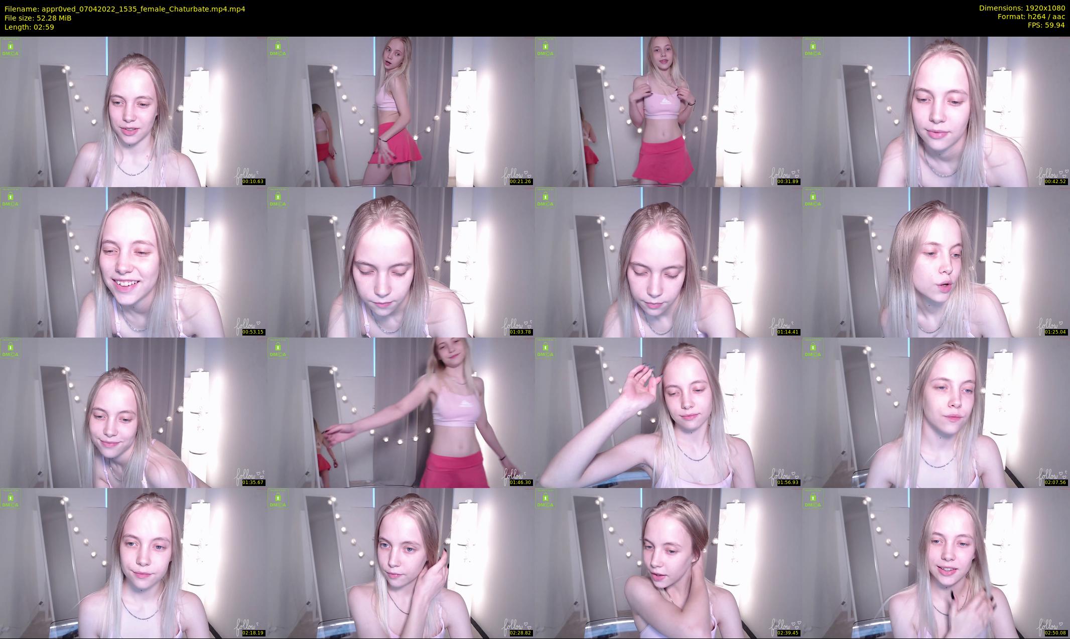 appr0ved — 3 minute Chaturbate female cam show recording, 1080p, Apr 7, 2022