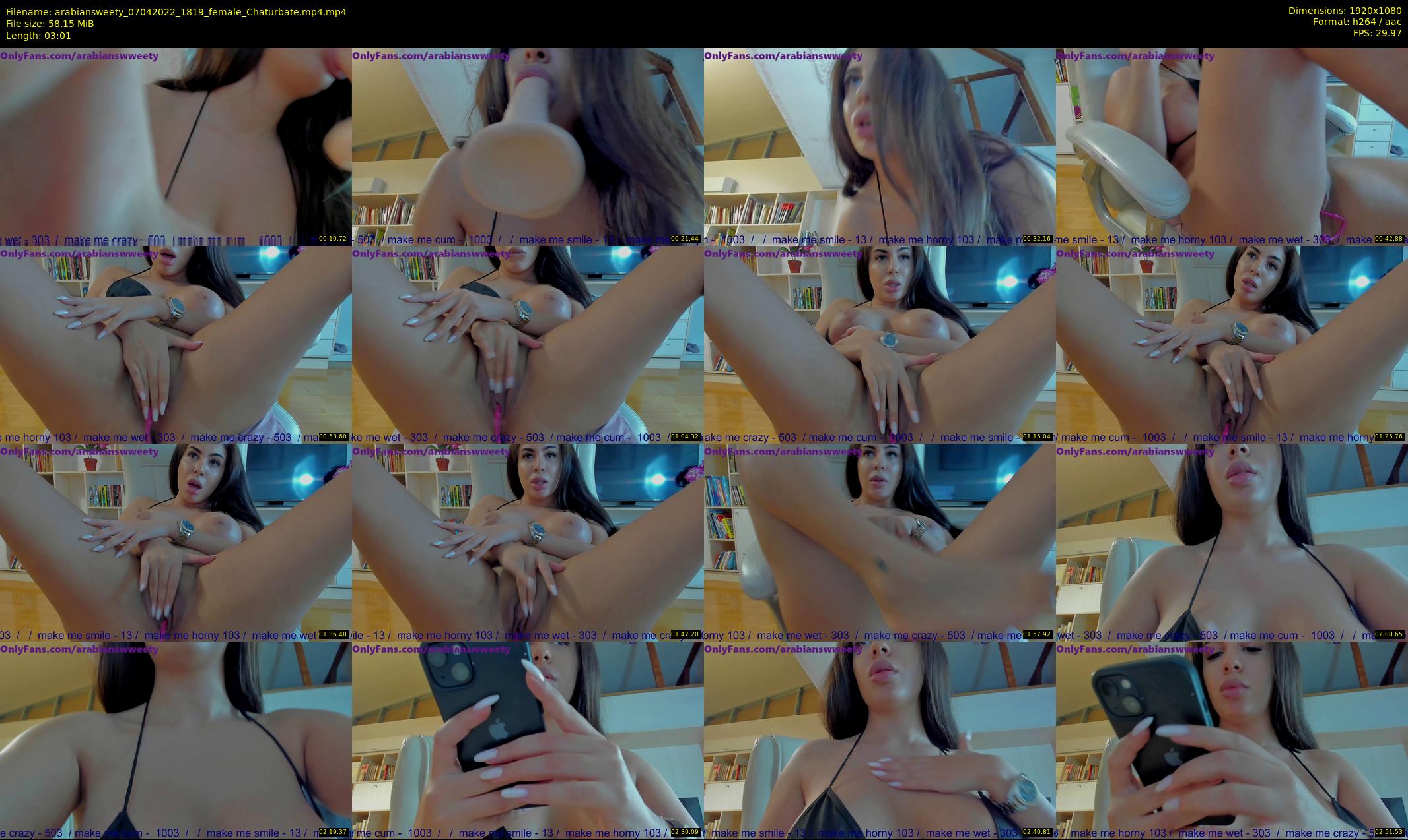 arabiansweety — 4 minute Chaturbate female cam show recording, 1080p, Apr 7, 2022