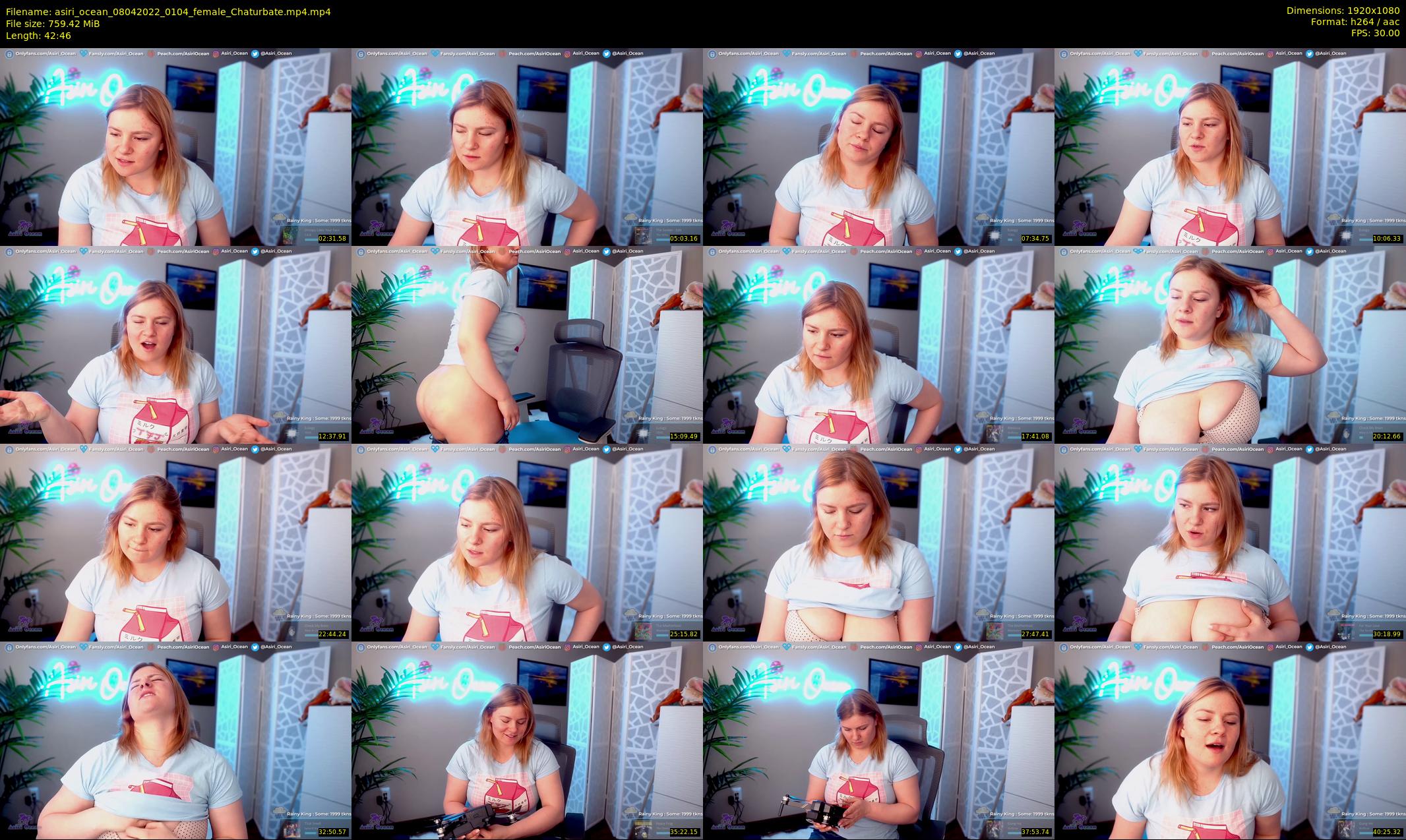asiri_ocean — 43 minute Chaturbate female cam show recording, 1080p, Apr 8, 2022