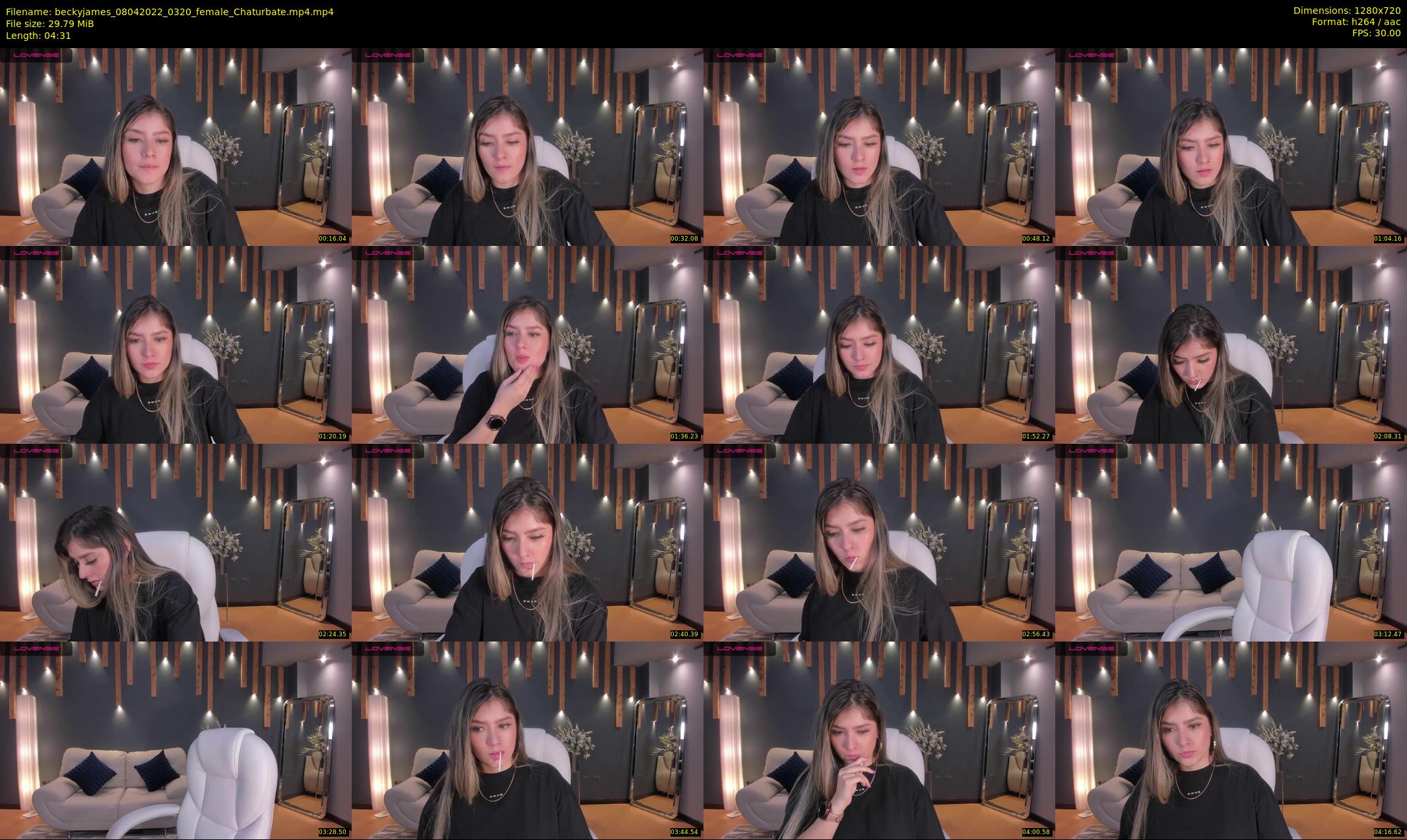 beckyjames — 5 minute Chaturbate female cam show recording, 720p, Apr 8, 2022