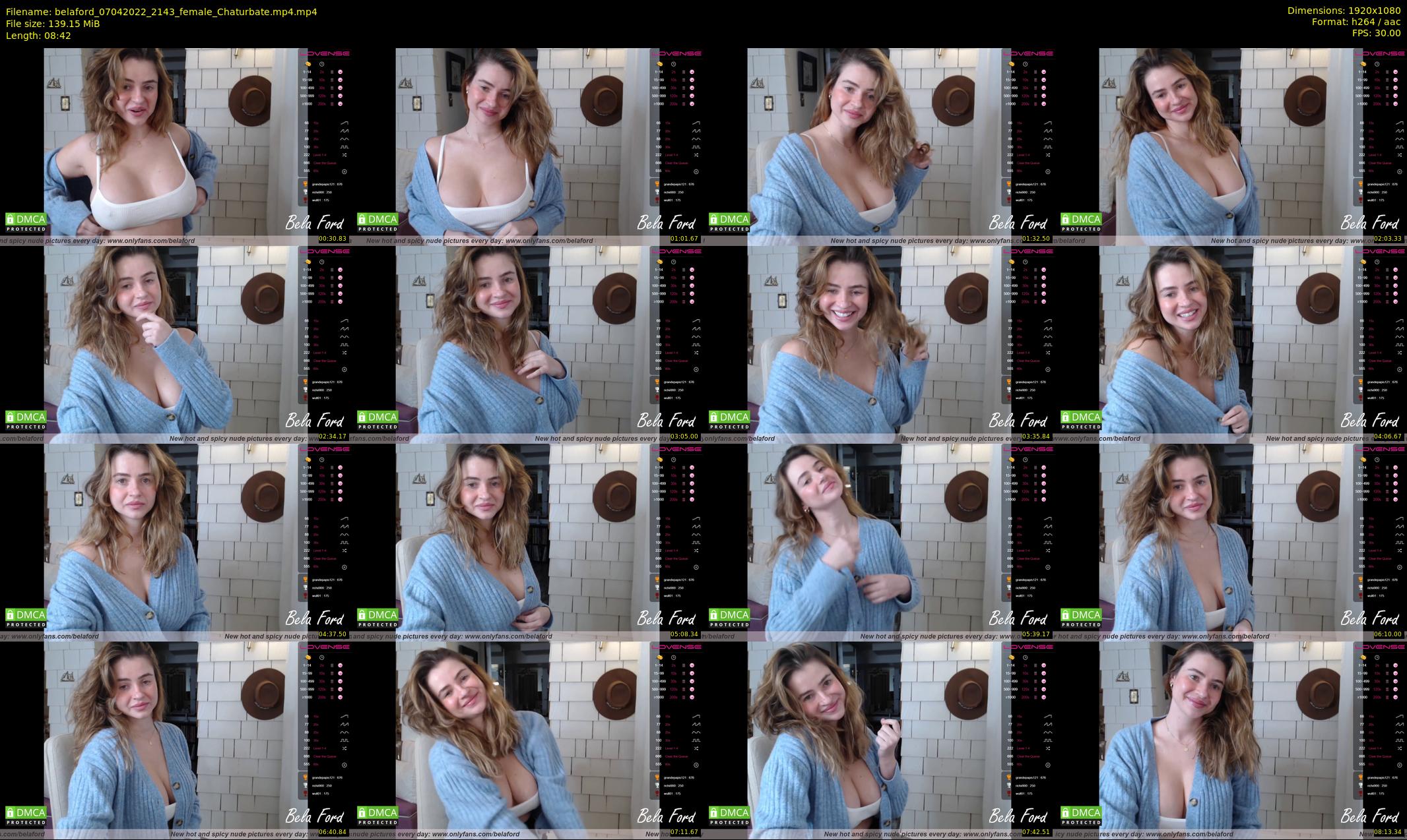 belaford — 9 minute Chaturbate female cam show recording, 1080p, Apr 7, 2022