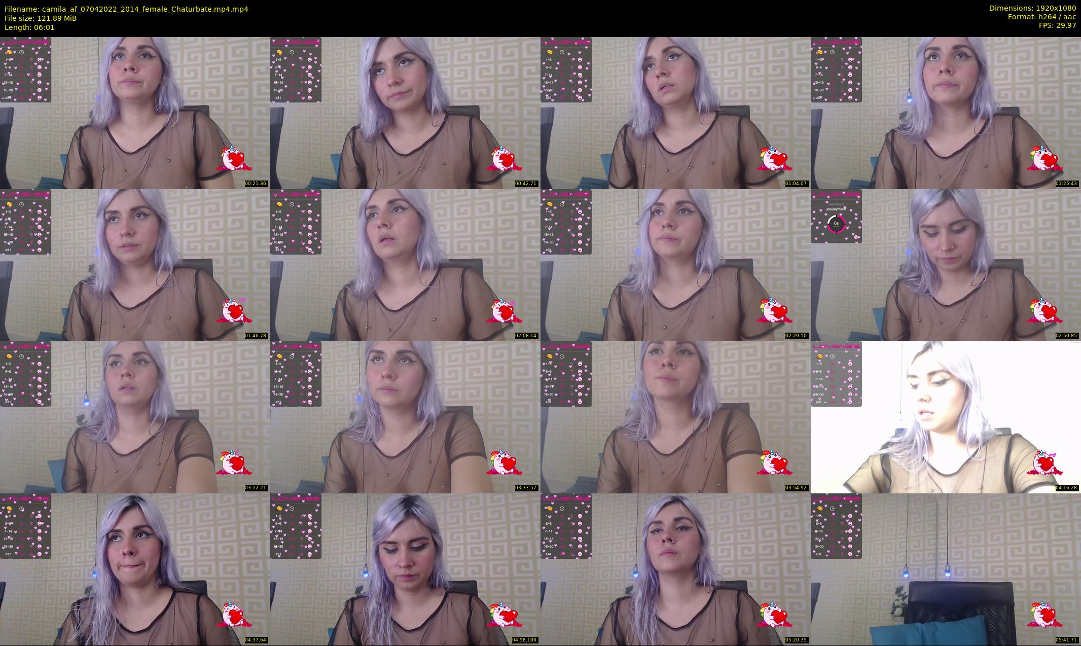 camila_af — 7 minute Chaturbate female cam show recording, 1080p, Apr 7, 2022