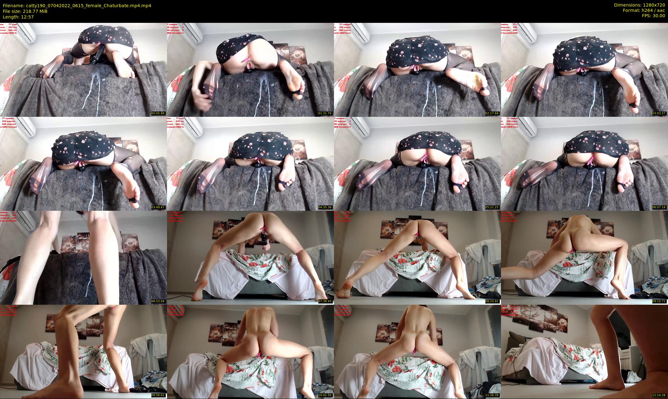 catty190 — 13 minute Chaturbate female cam show recording, 720p, Apr 7, 2022