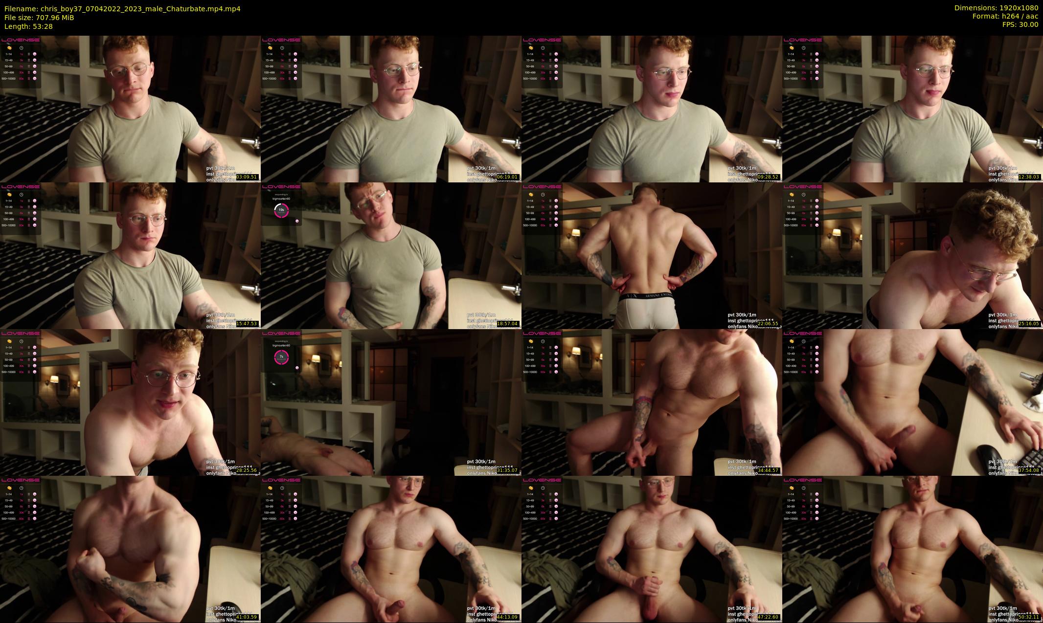 chris_boy37 — 54 minute Chaturbate male cam show recording, 1080p, Apr 7, 2022