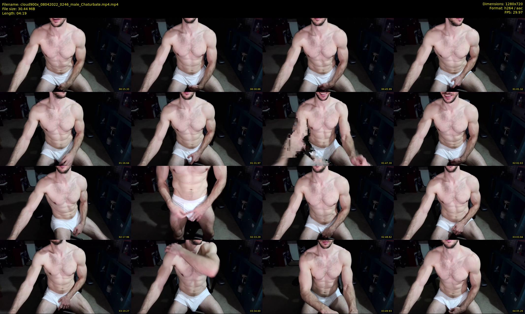 cloud900x — 5 minute Chaturbate male cam show recording, 720p, Apr 8, 2022