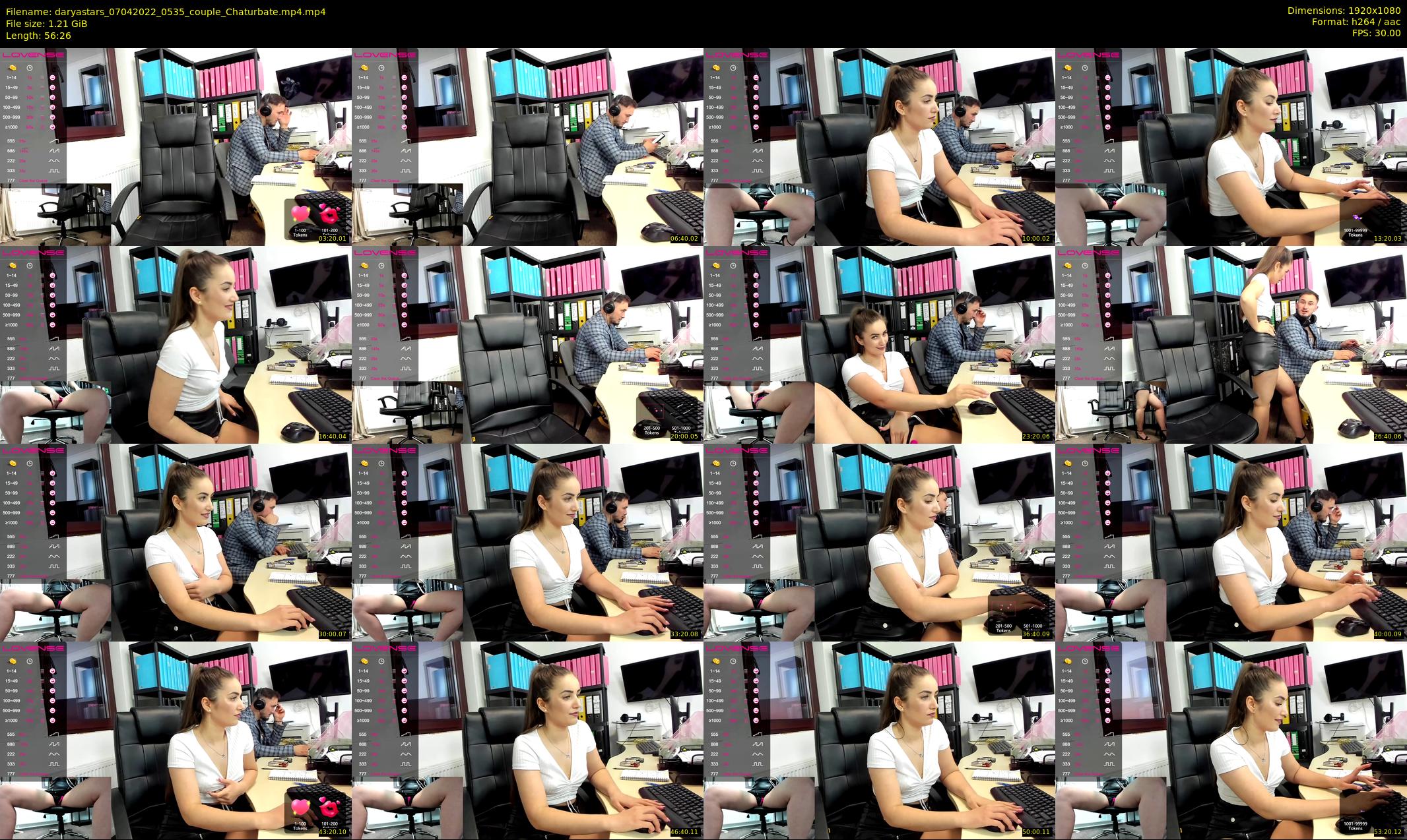 daryastars — 57 minute Chaturbate couple cam show recording, 1080p, Apr 7, 2022