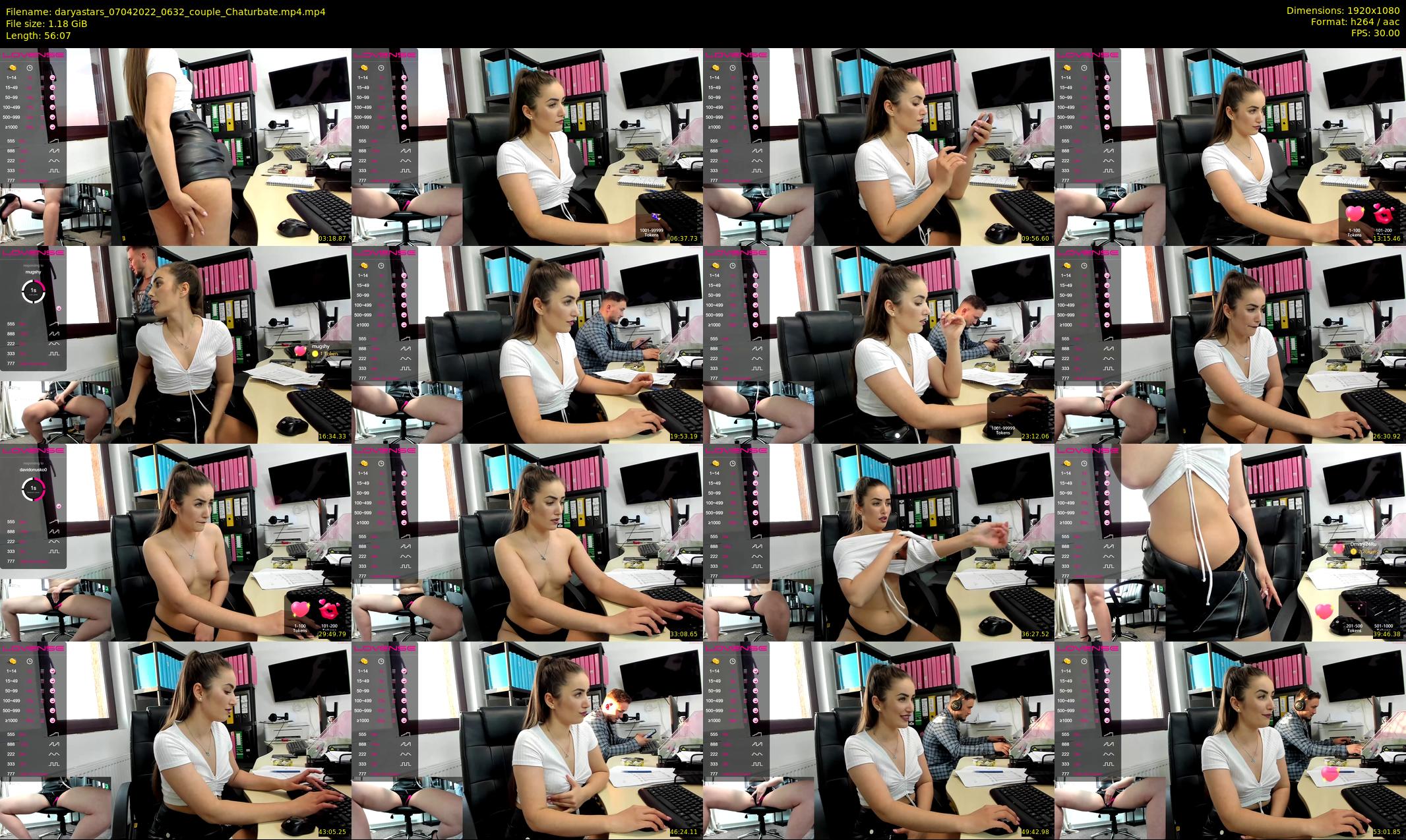 daryastars — 57 minute Chaturbate couple cam show recording, 1080p, Apr 7, 2022