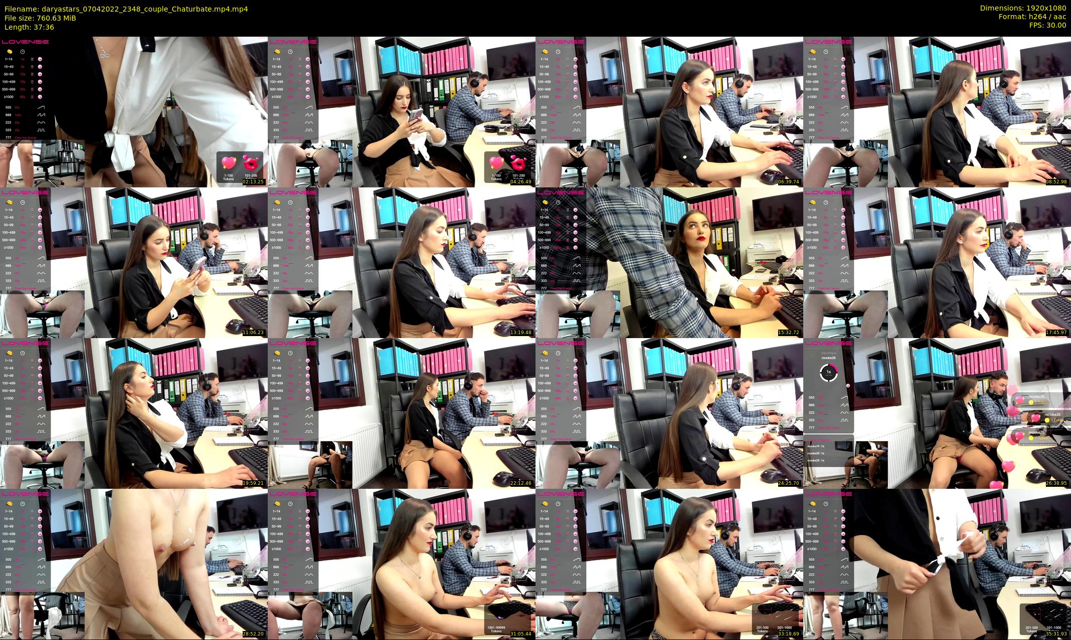 daryastars — 38 minute Chaturbate couple cam show recording, 1080p, Apr 7, 2022