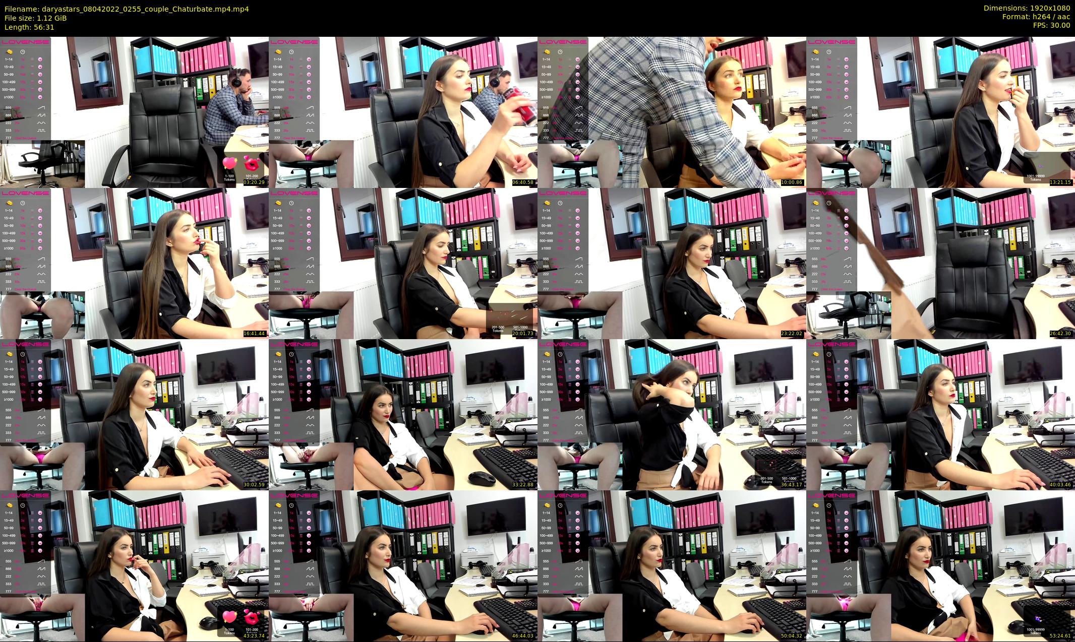 daryastars — 57 minute Chaturbate couple cam show recording, 1080p, Apr 8, 2022