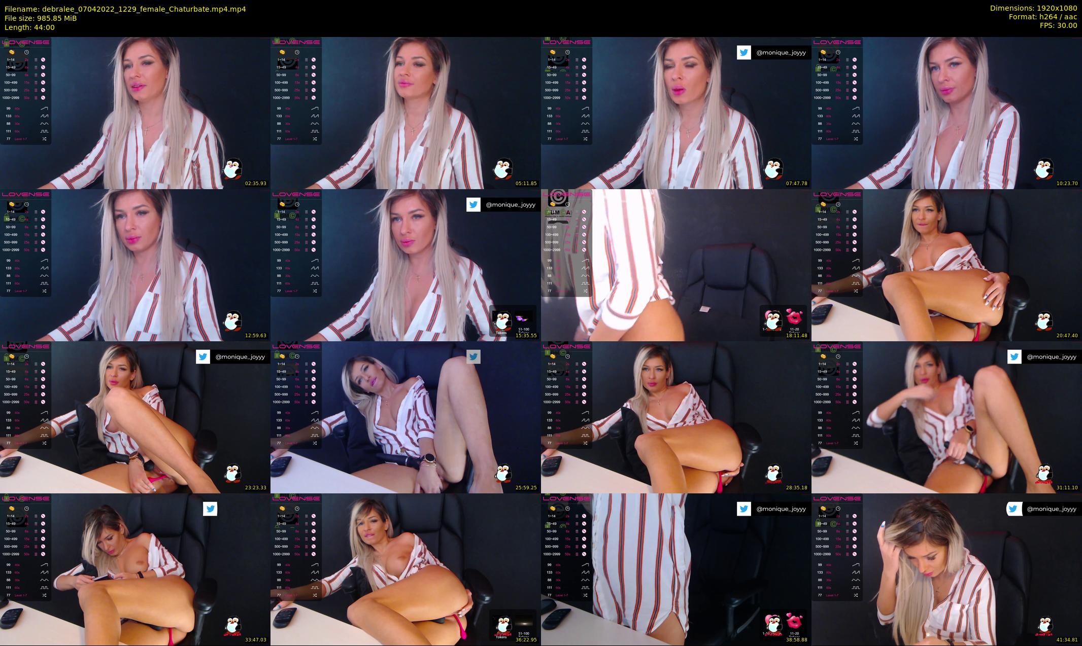 debralee — 44 minute Chaturbate female cam show recording, 1080p, Apr 7, 2022