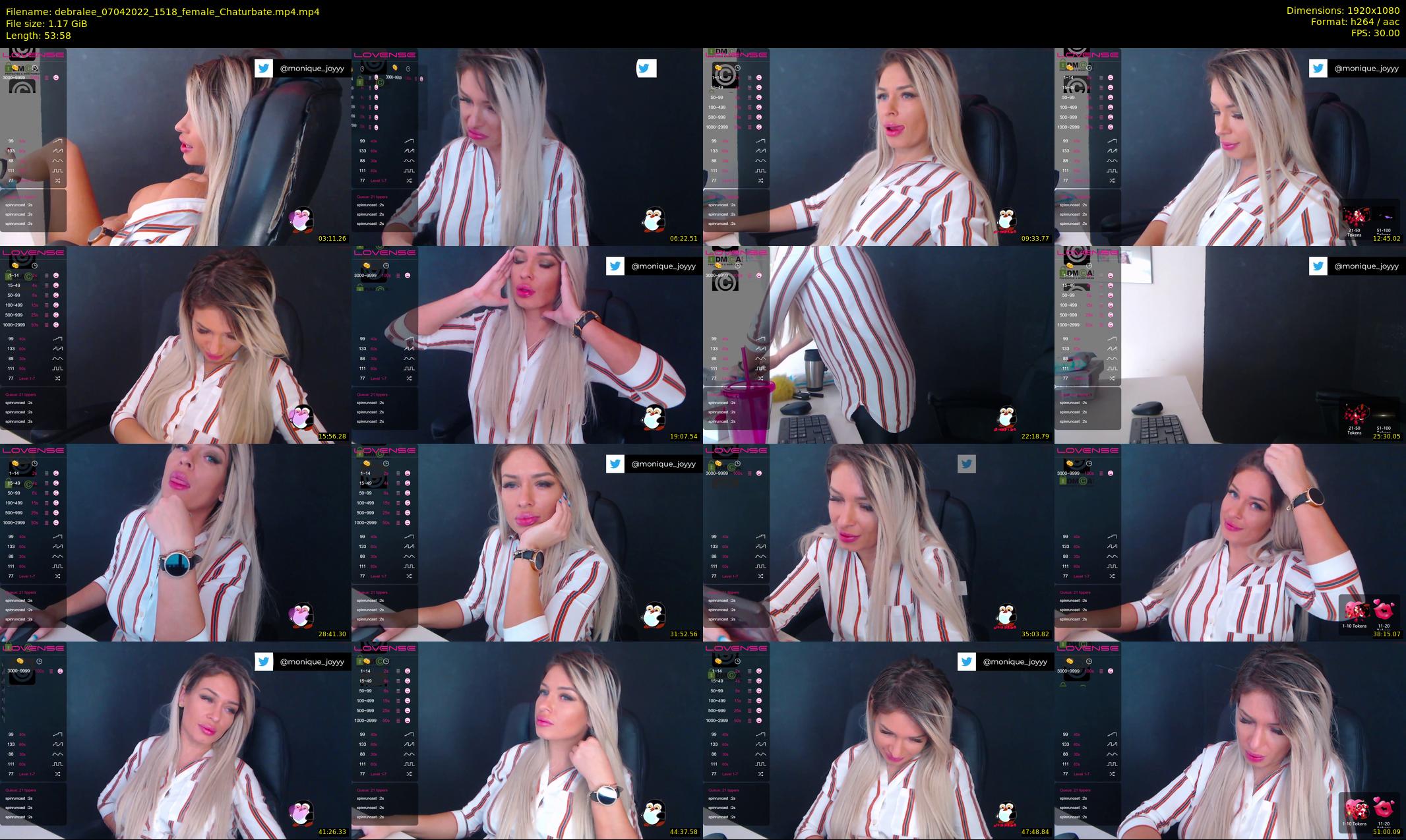 debralee — 54 minute Chaturbate female cam show recording, 1080p, Apr 7, 2022