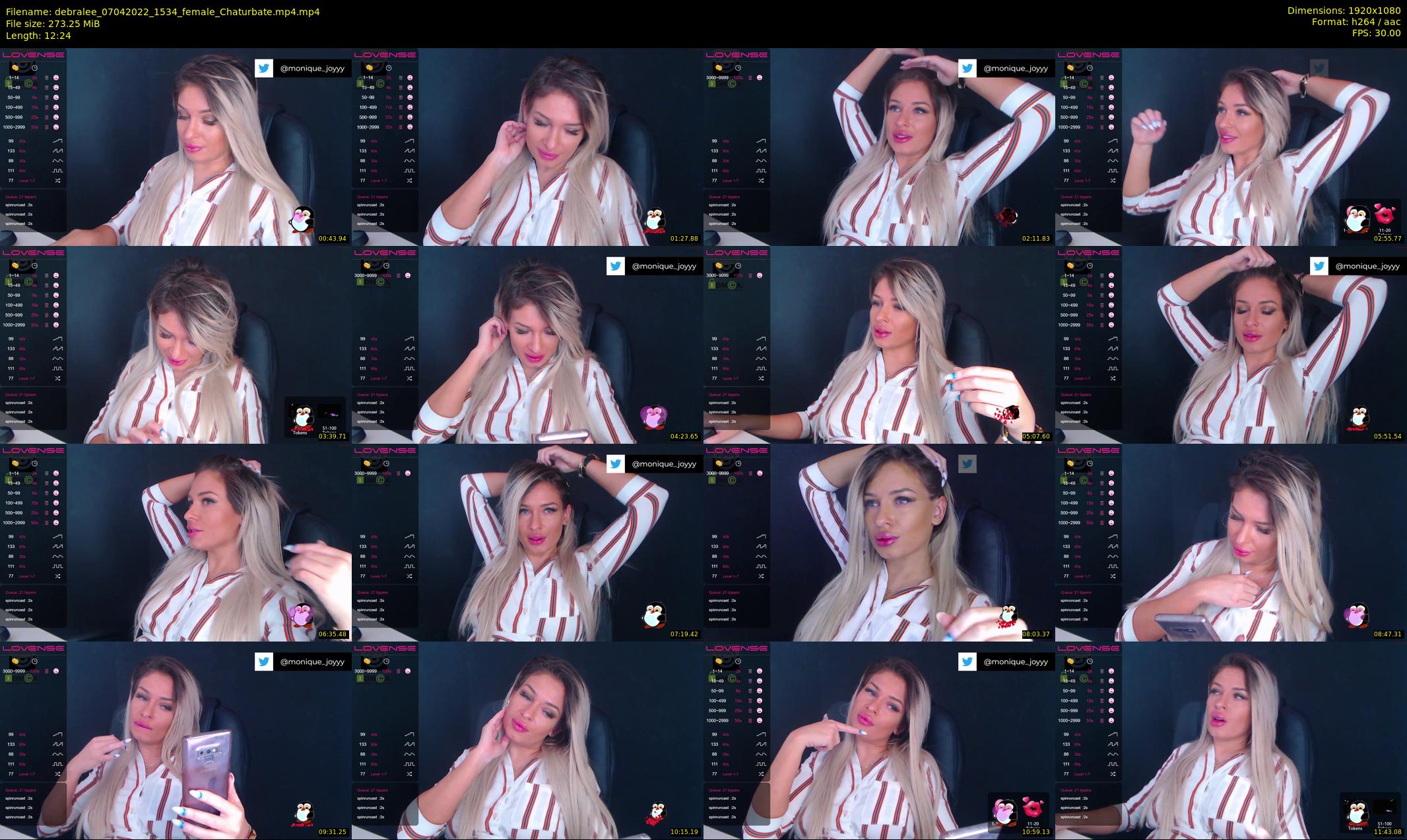 debralee — 13 minute Chaturbate female cam show recording, 1080p, Apr 7, 2022